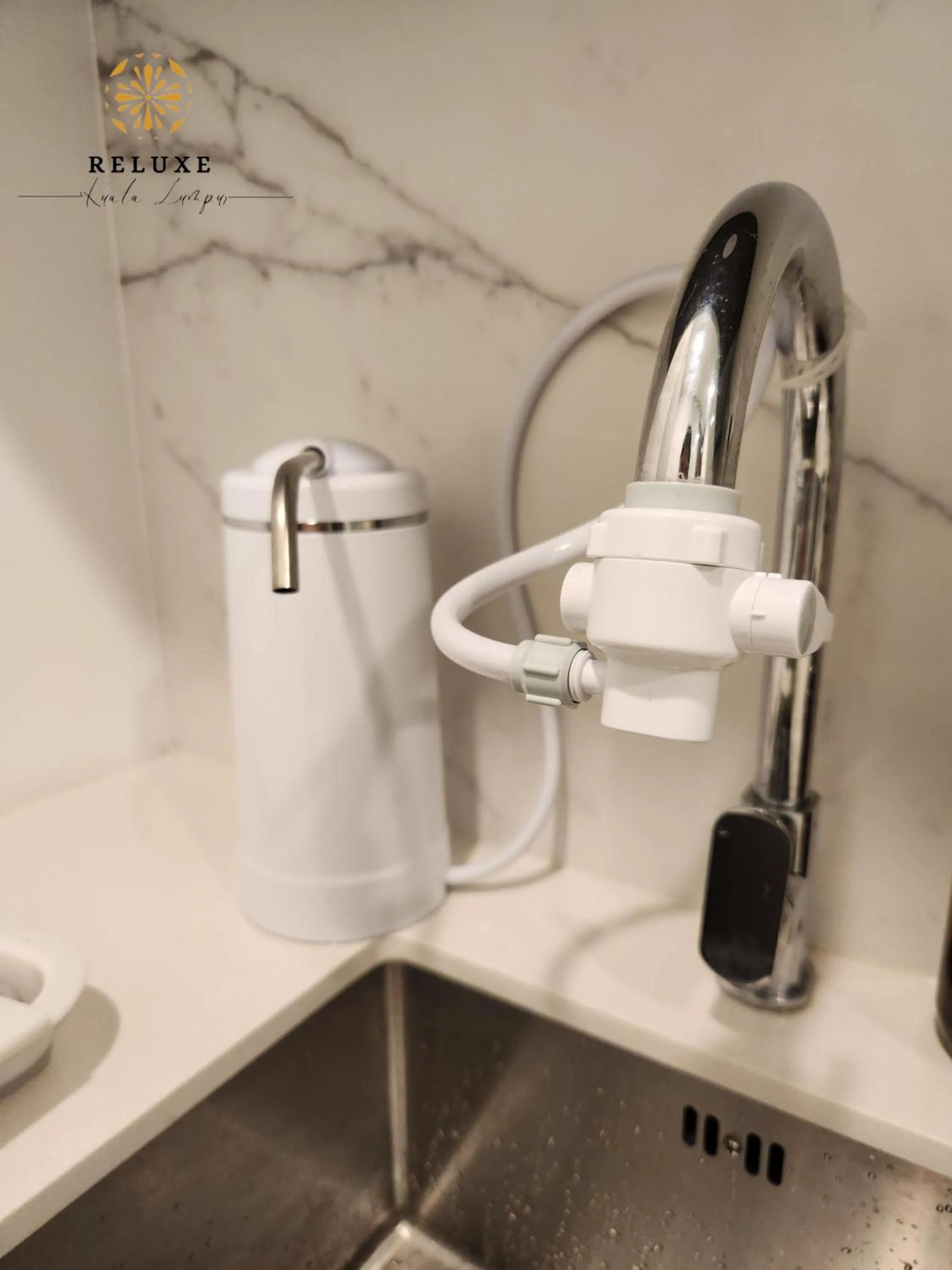 kitchen in The Platinum 2 Premium Suite by Reluxe