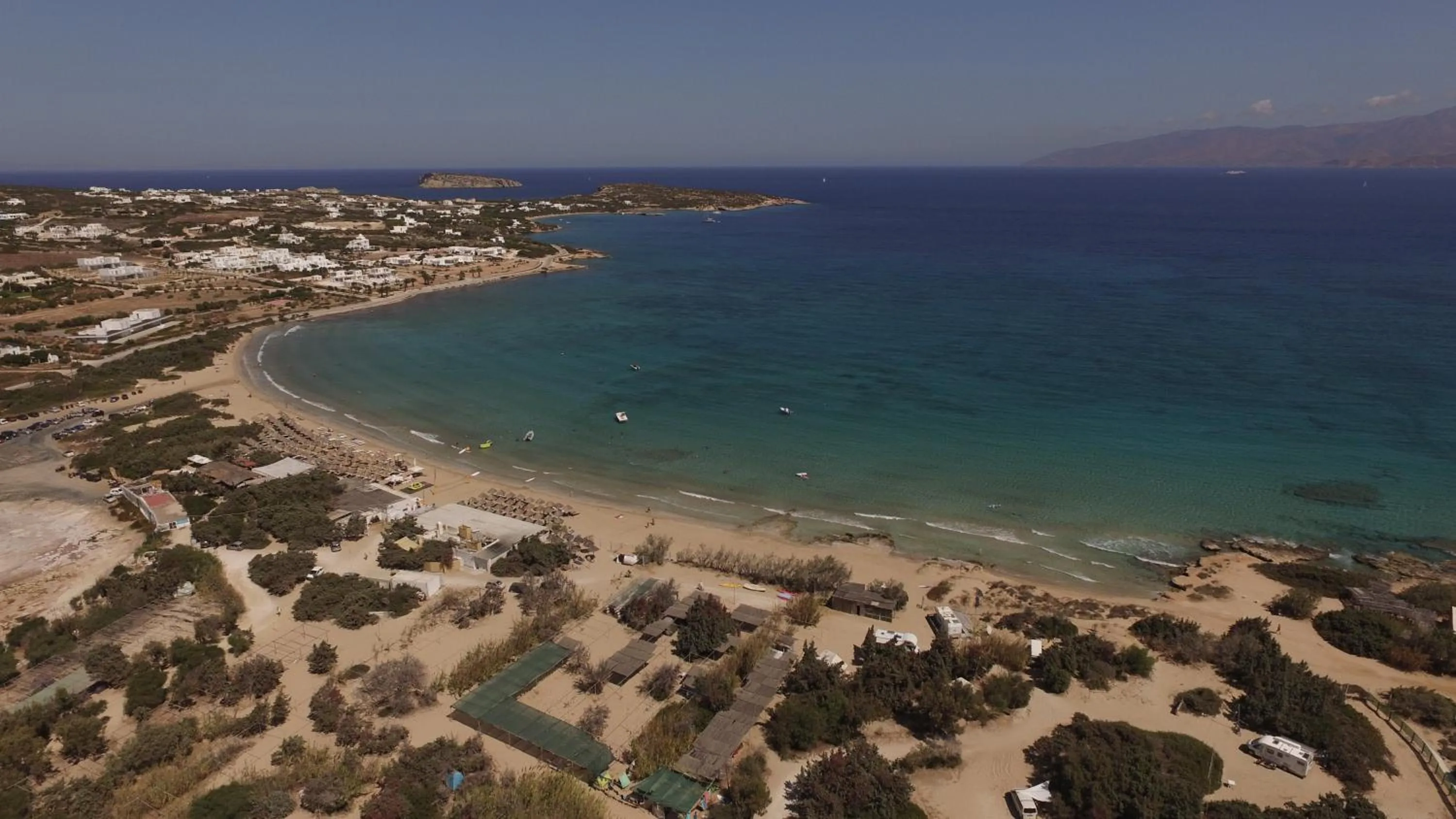 Beach in Surfing Beach Village Paros