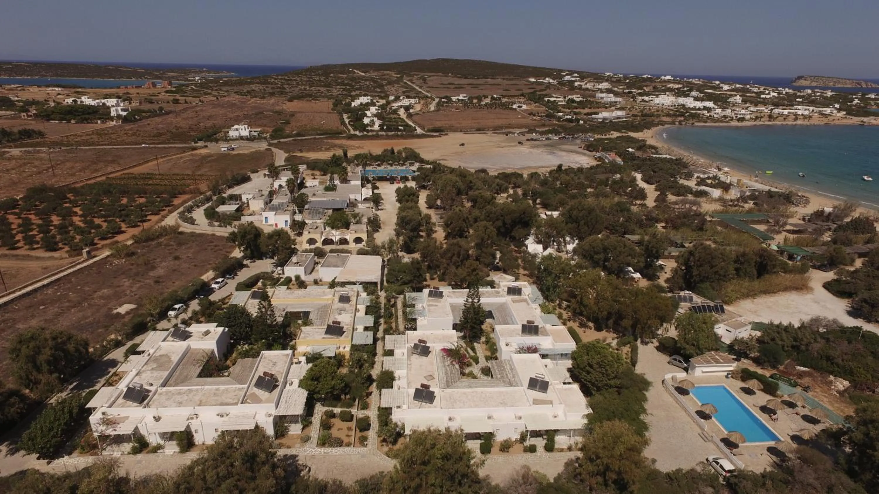 Property building in Surfing Beach Village Paros