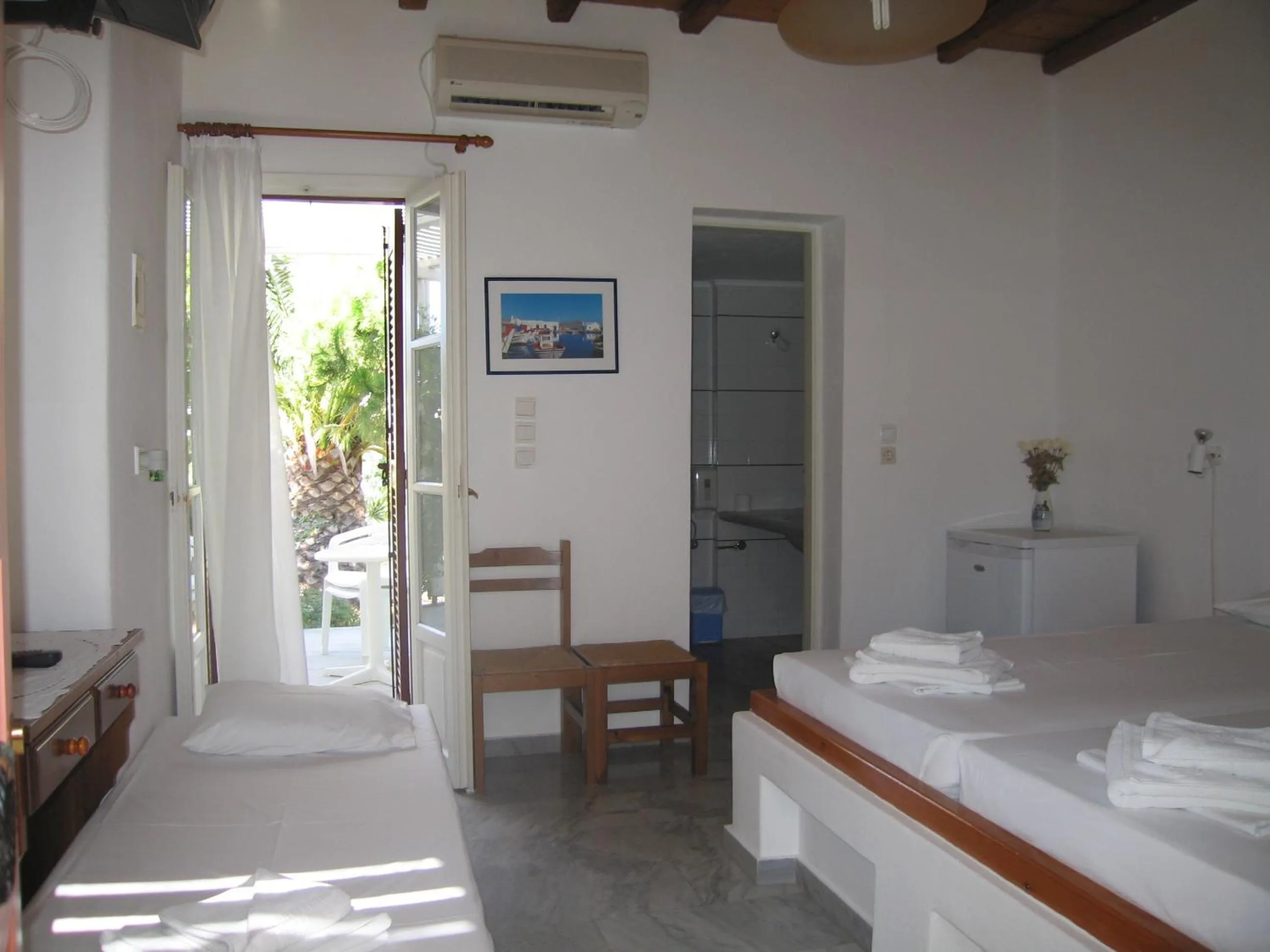 Bed in Surfing Beach Village Paros