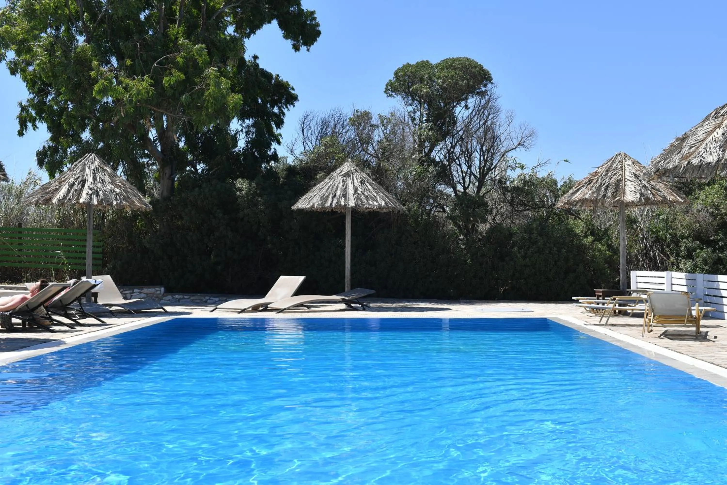 Swimming pool in Surfing Beach Village Paros