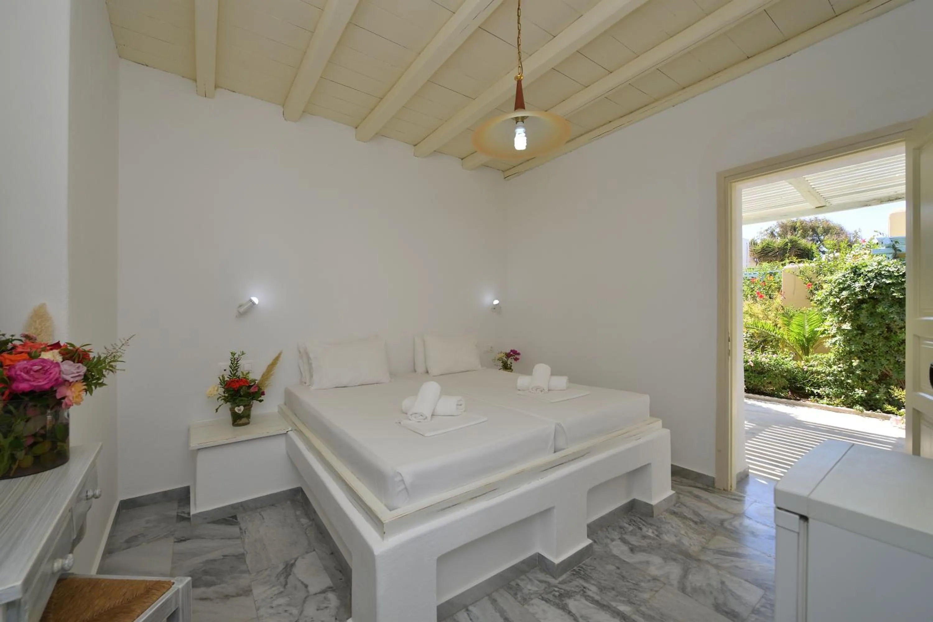 Bedroom in Surfing Beach Village Paros