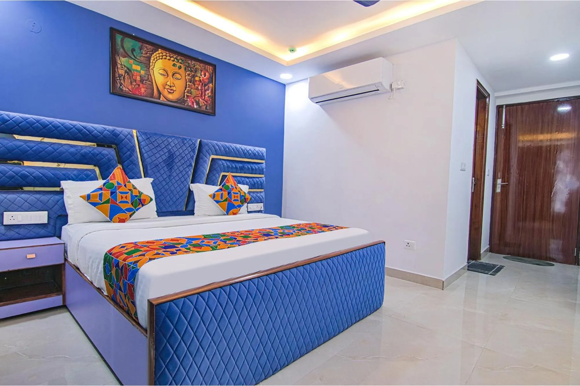 Bedroom, Bed in FabHotel Satyam International