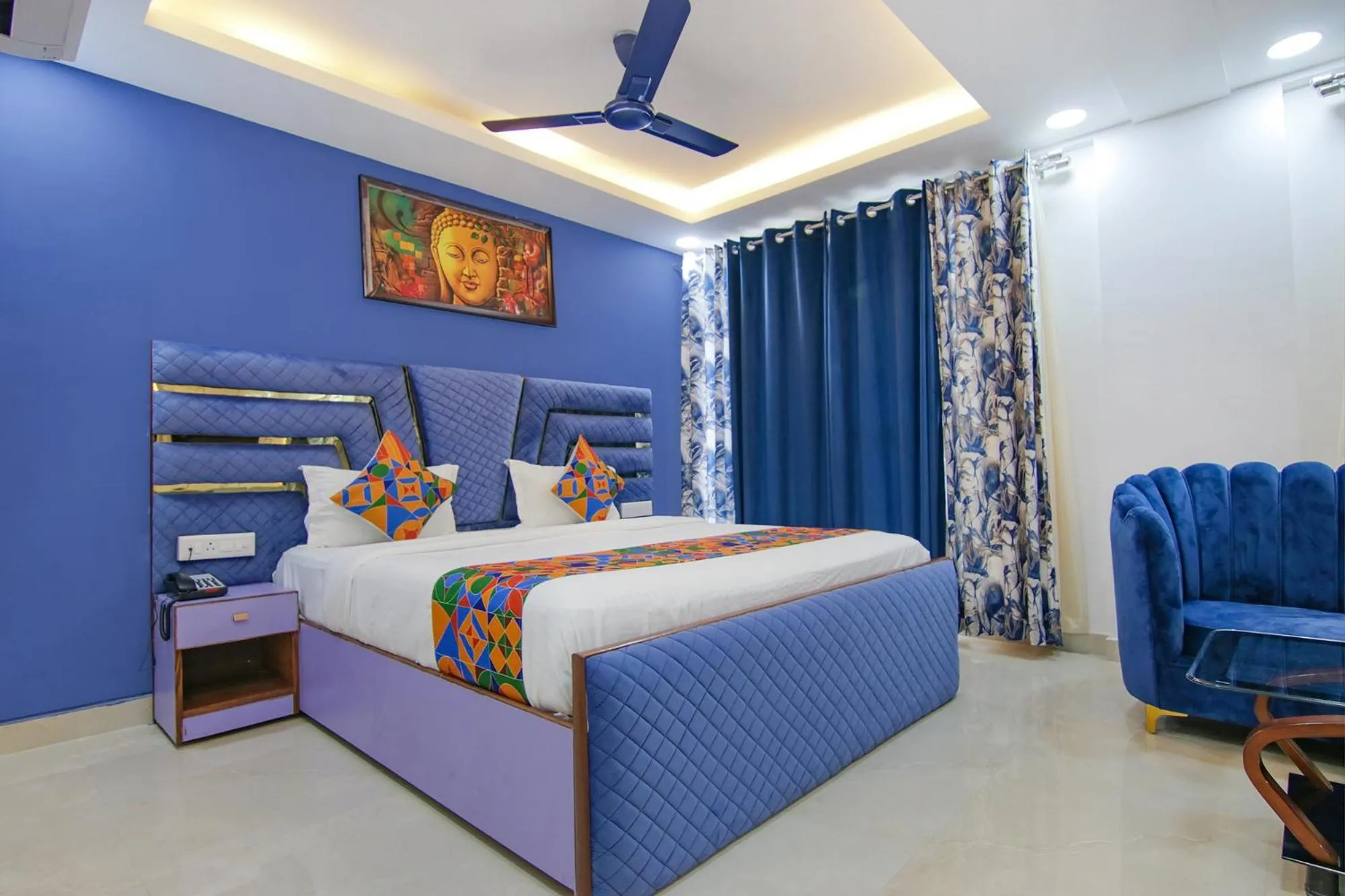 Bedroom, Bed in FabHotel Satyam International