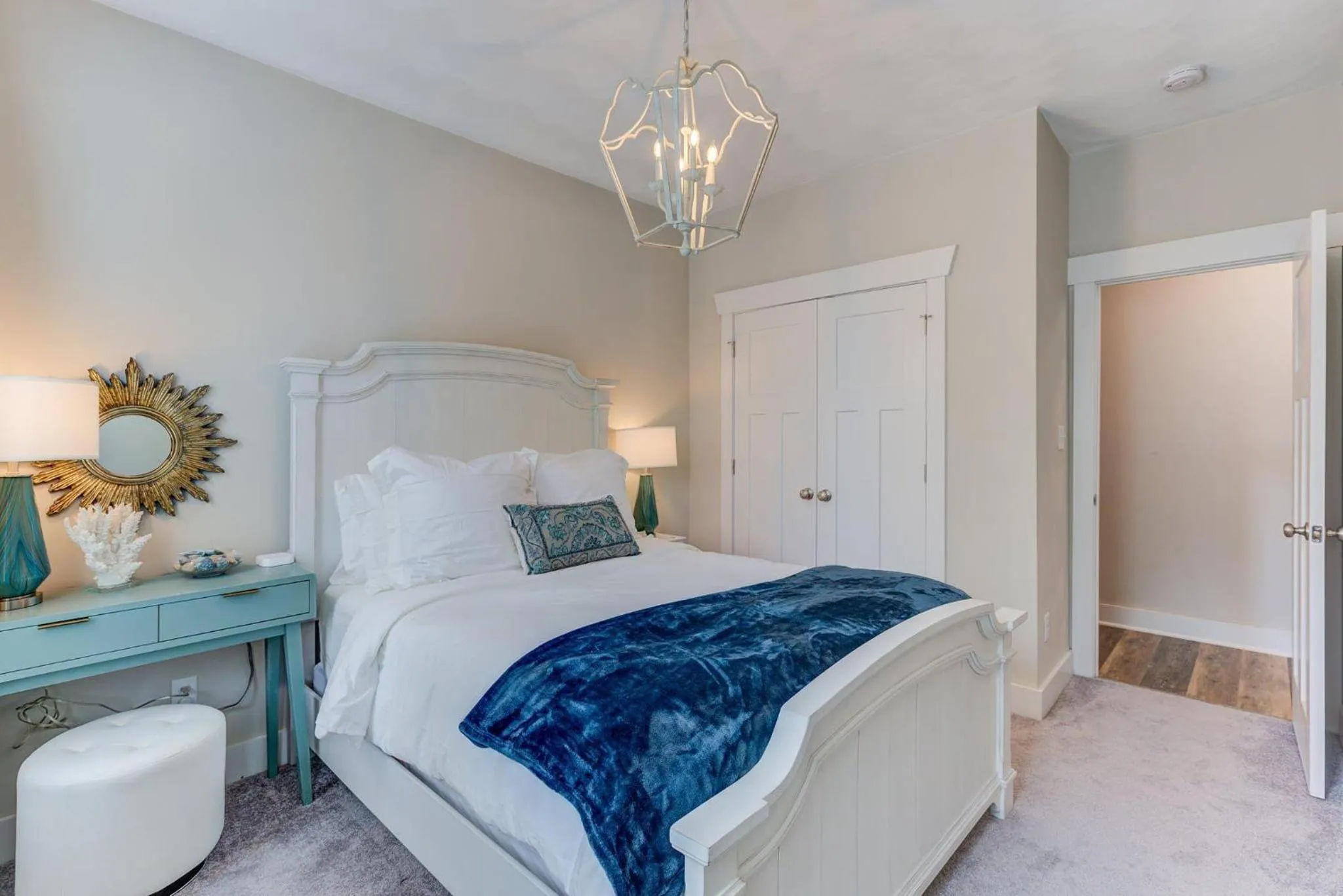 Bed in 517 The Southend Pier House