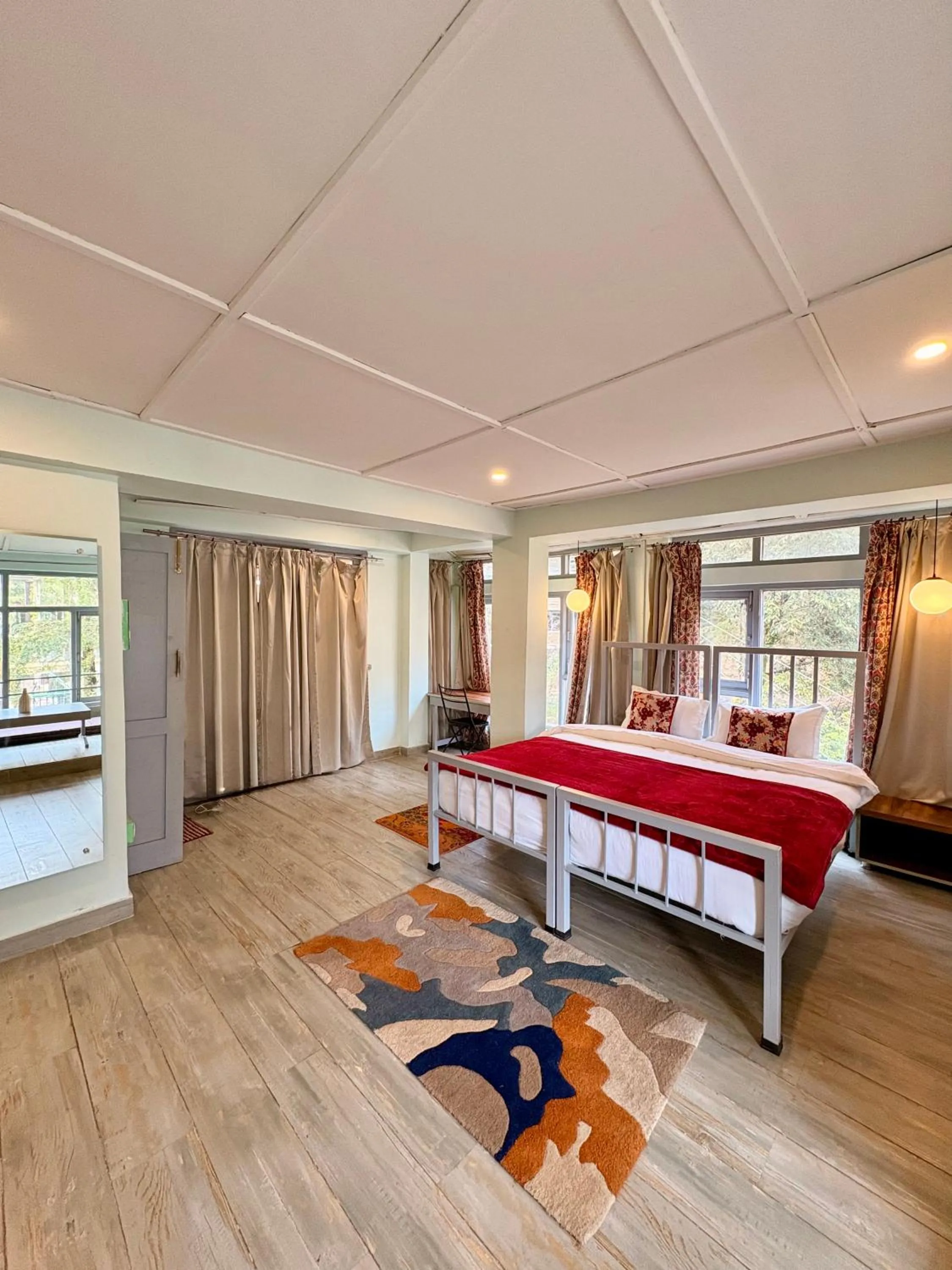 Bedroom, Bed in Eevolve Dharamkot - An Eco Hostel