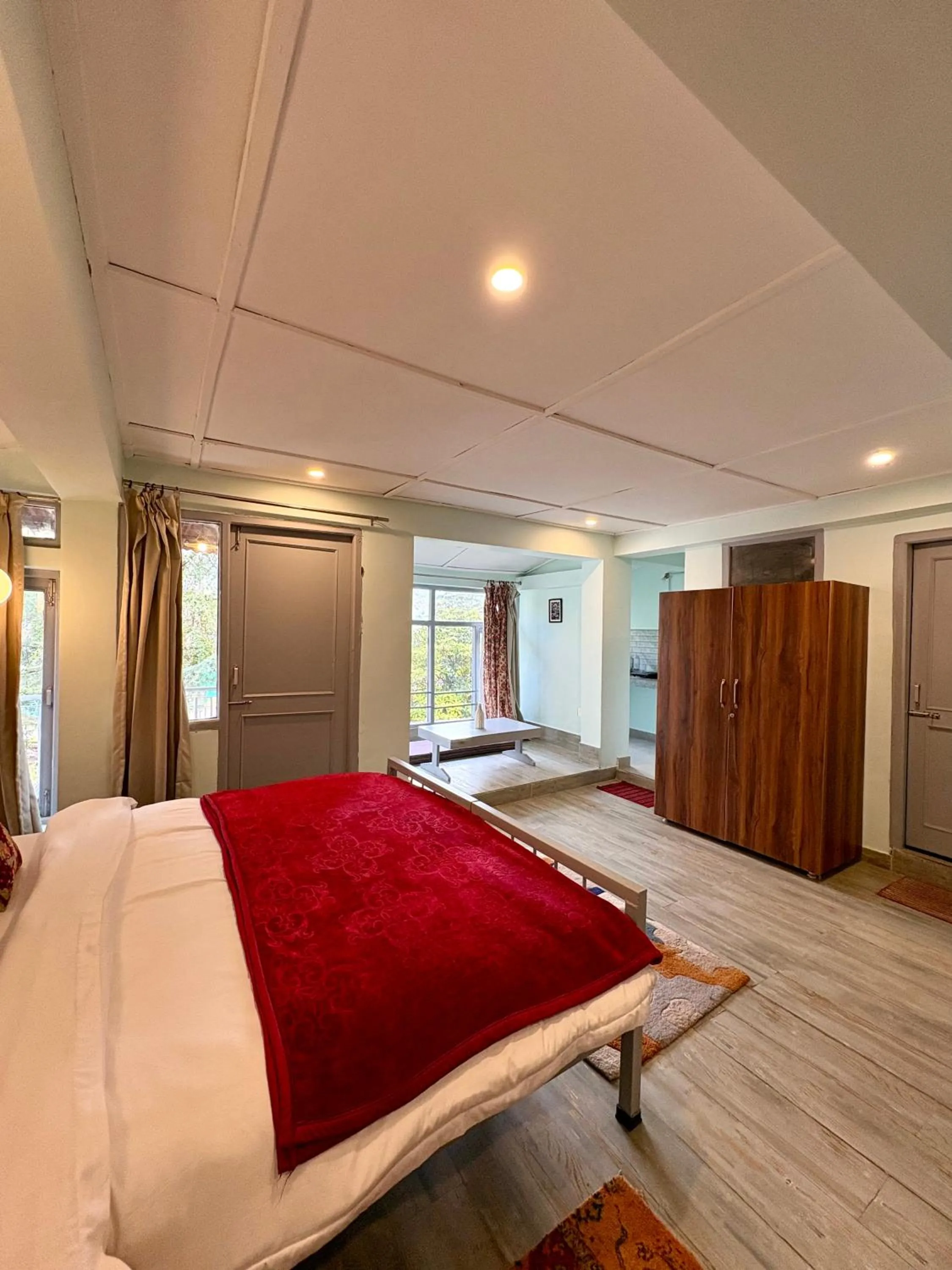 Photo of the whole room, Bed in Eevolve Dharamkot - An Eco Hostel