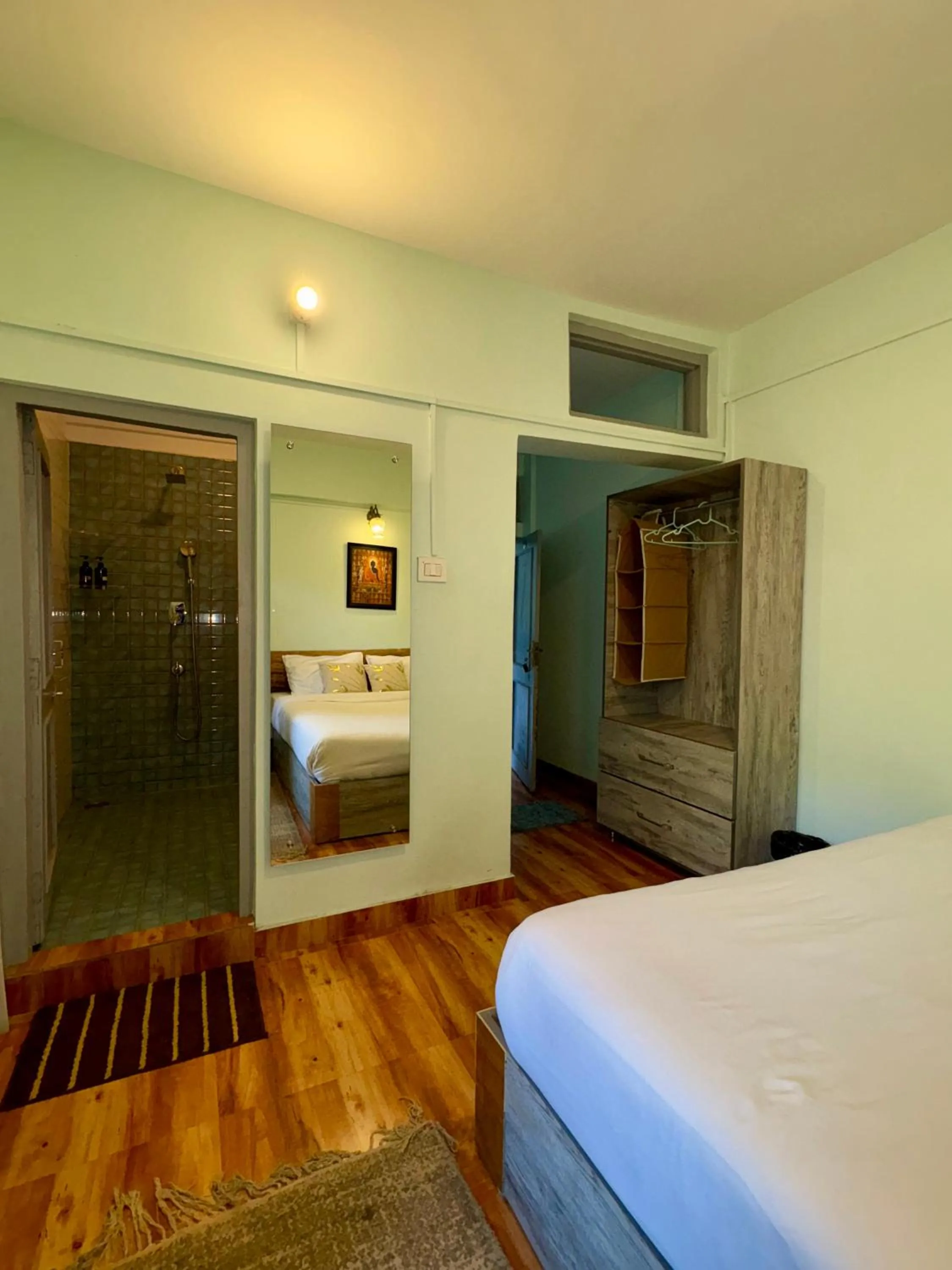 Bedroom, Bed in Eevolve Dharamkot - An Eco Hostel