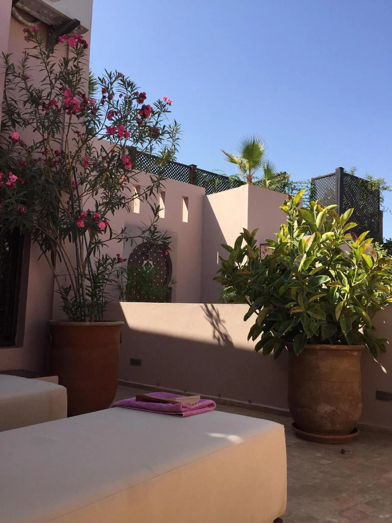 Patio in Riad Pourpre Medina