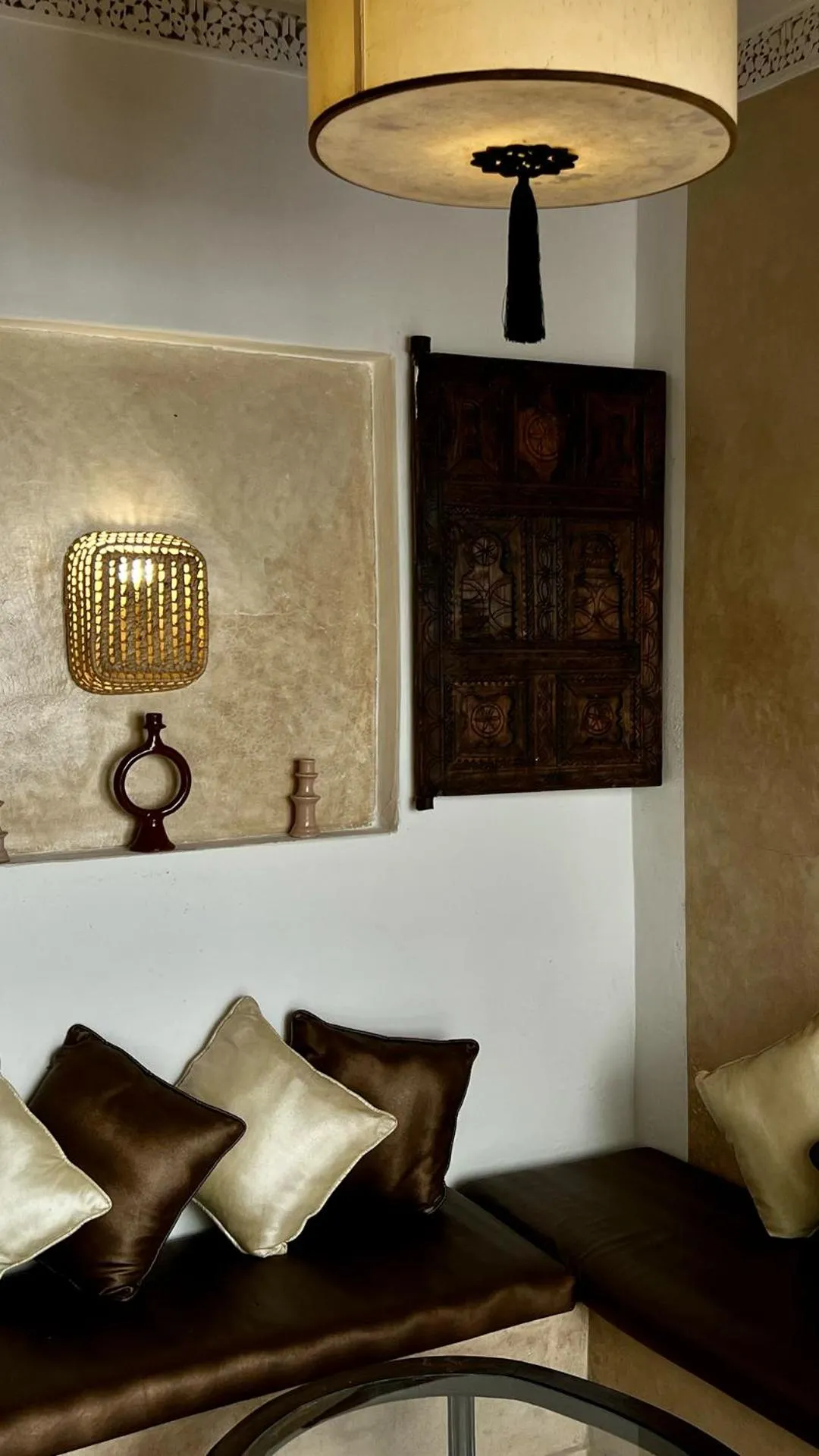 Living room in Riad Pourpre Medina