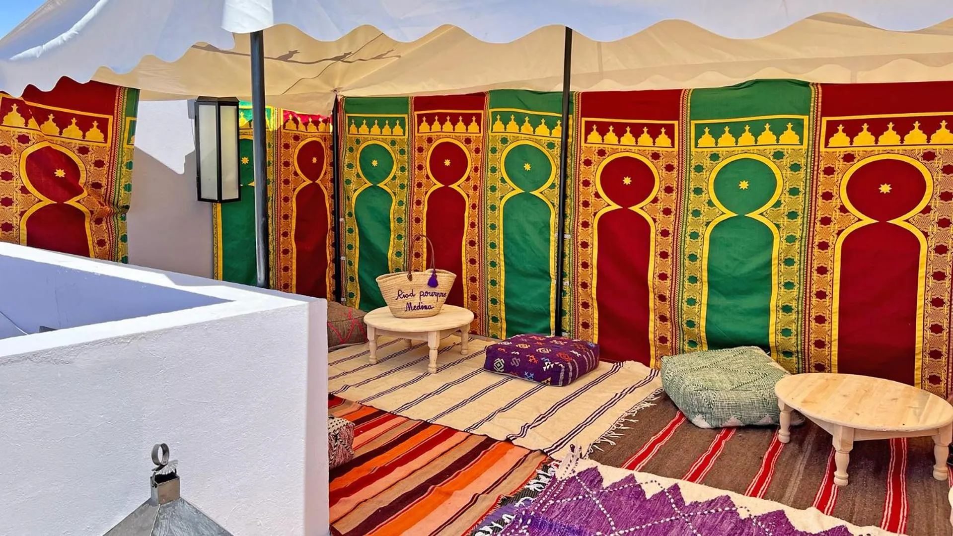 Living room in Riad Pourpre Medina