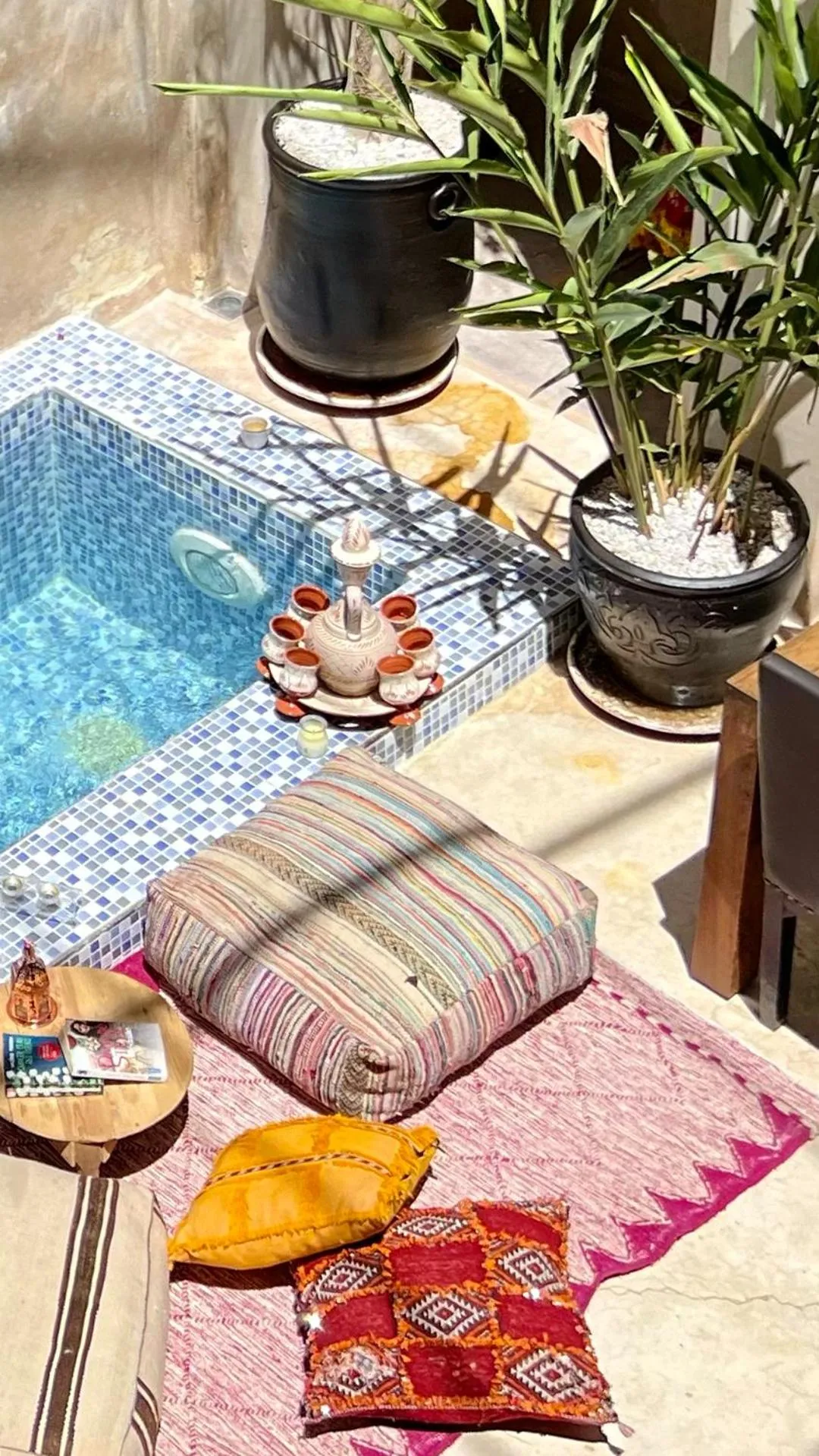 Swimming pool in Riad Pourpre Medina