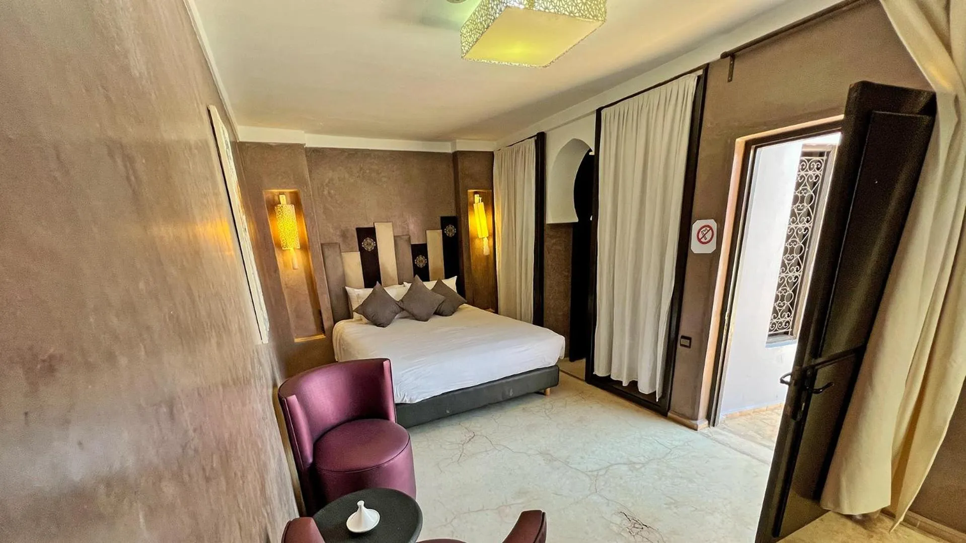 Bedroom, Bed in Riad Pourpre Medina