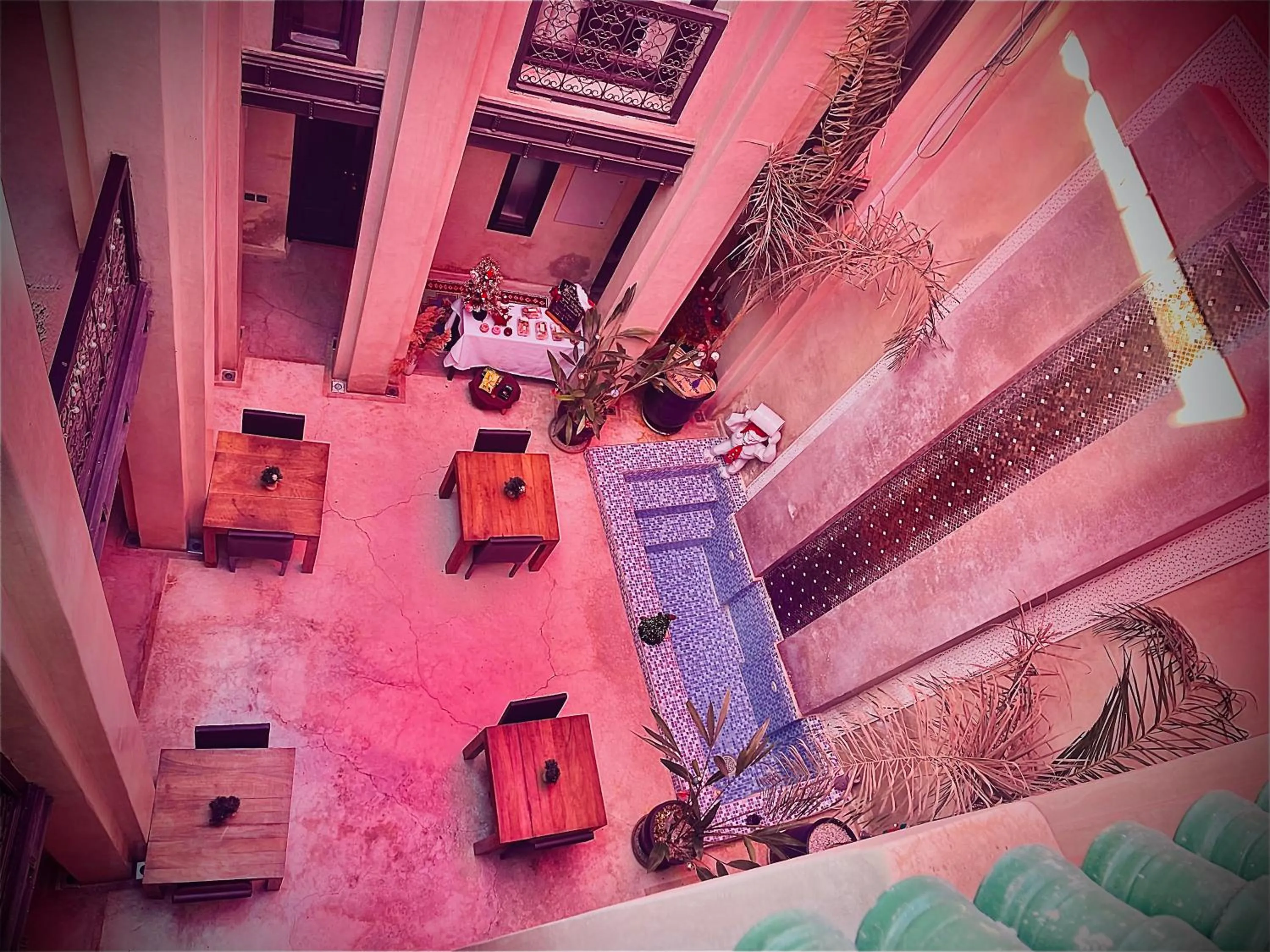 Patio in Riad Pourpre Medina