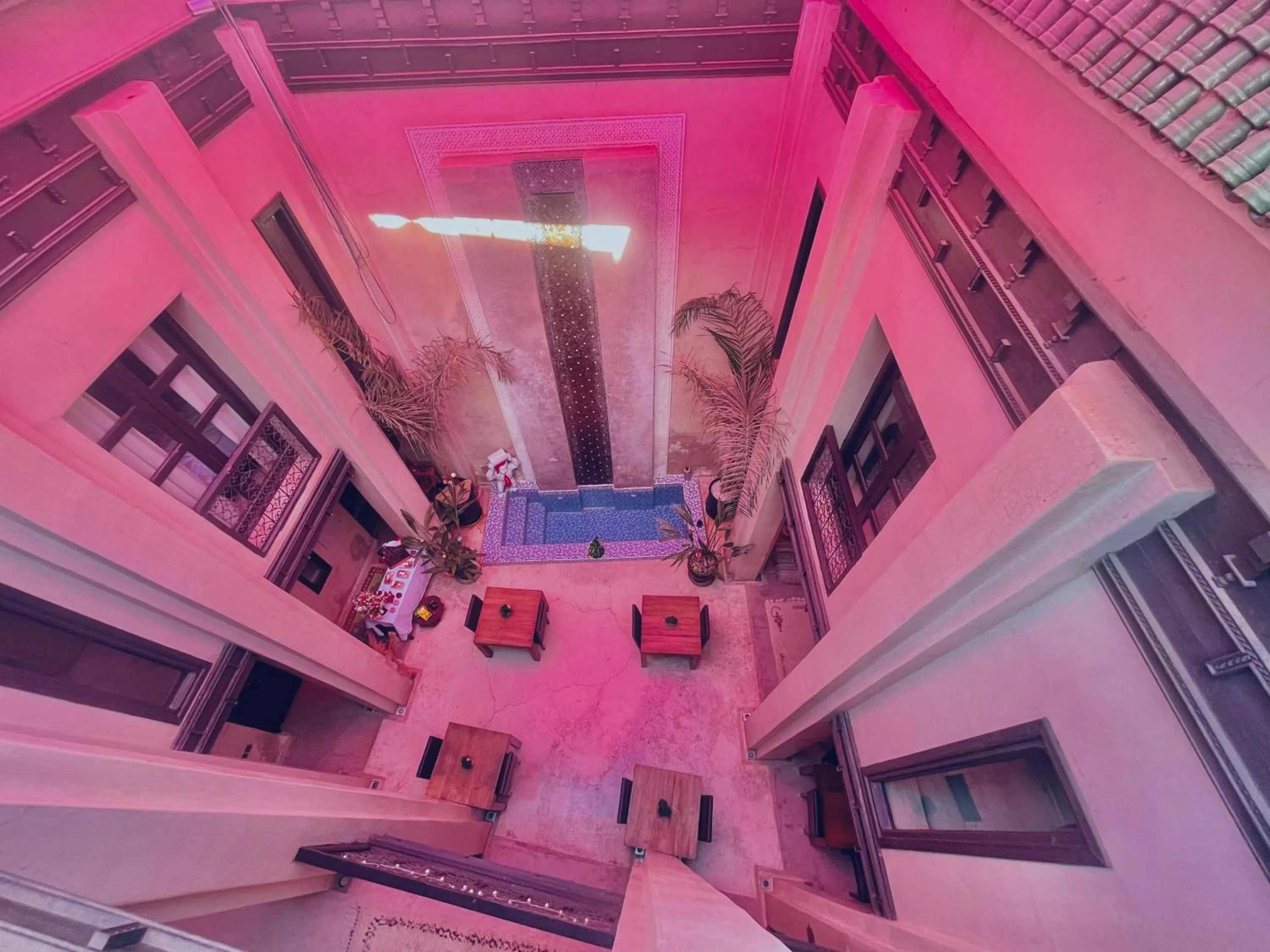 Patio in Riad Pourpre Medina