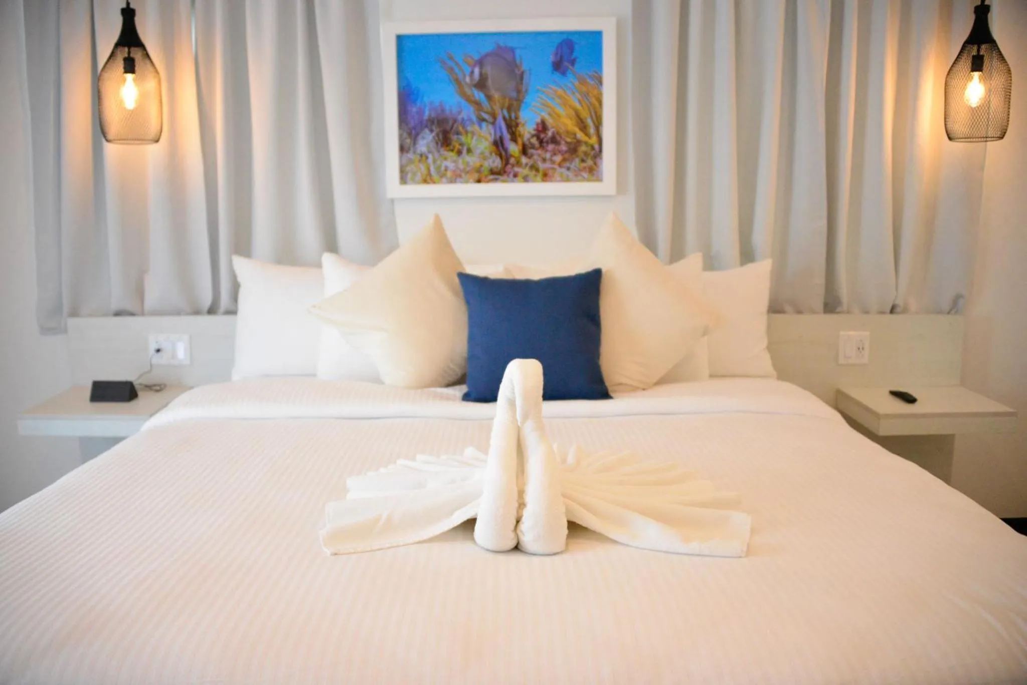 Bed in The Watermark Hotel