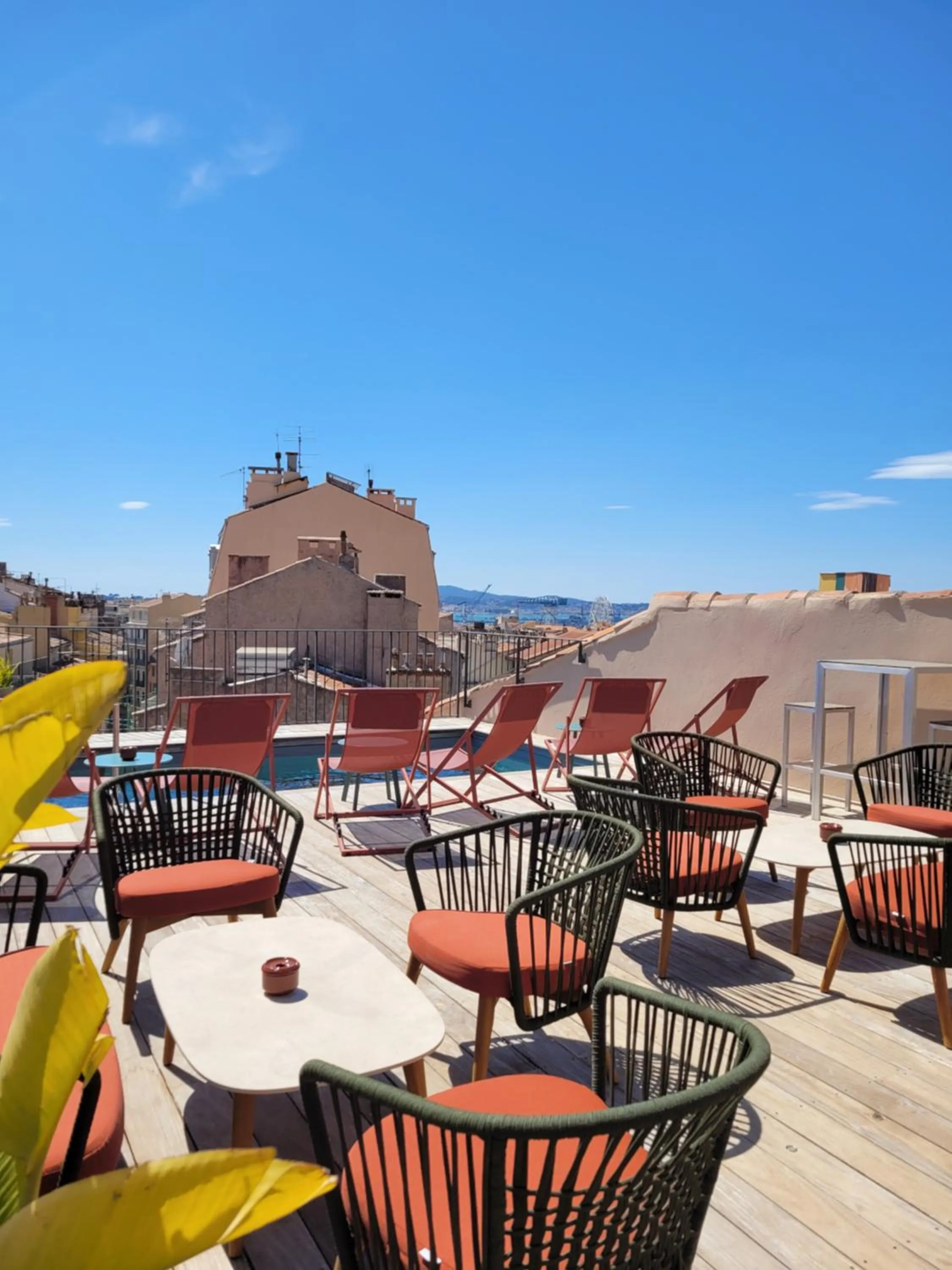 Balcony/Terrace in Grand Hôtel Dauphiné Toulon, Boutique Hôtel & Suites