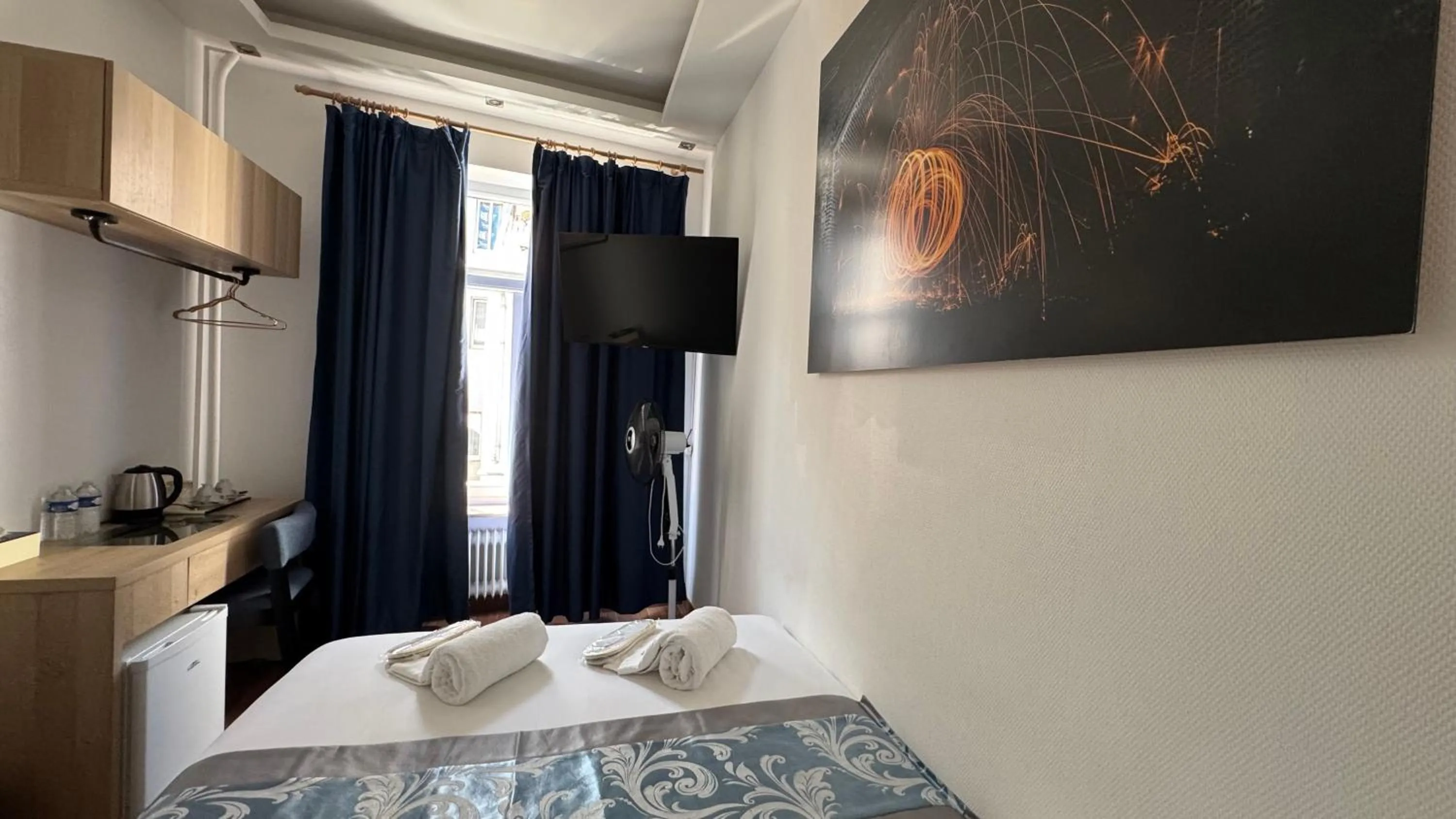 Bed in hotel whiteswan