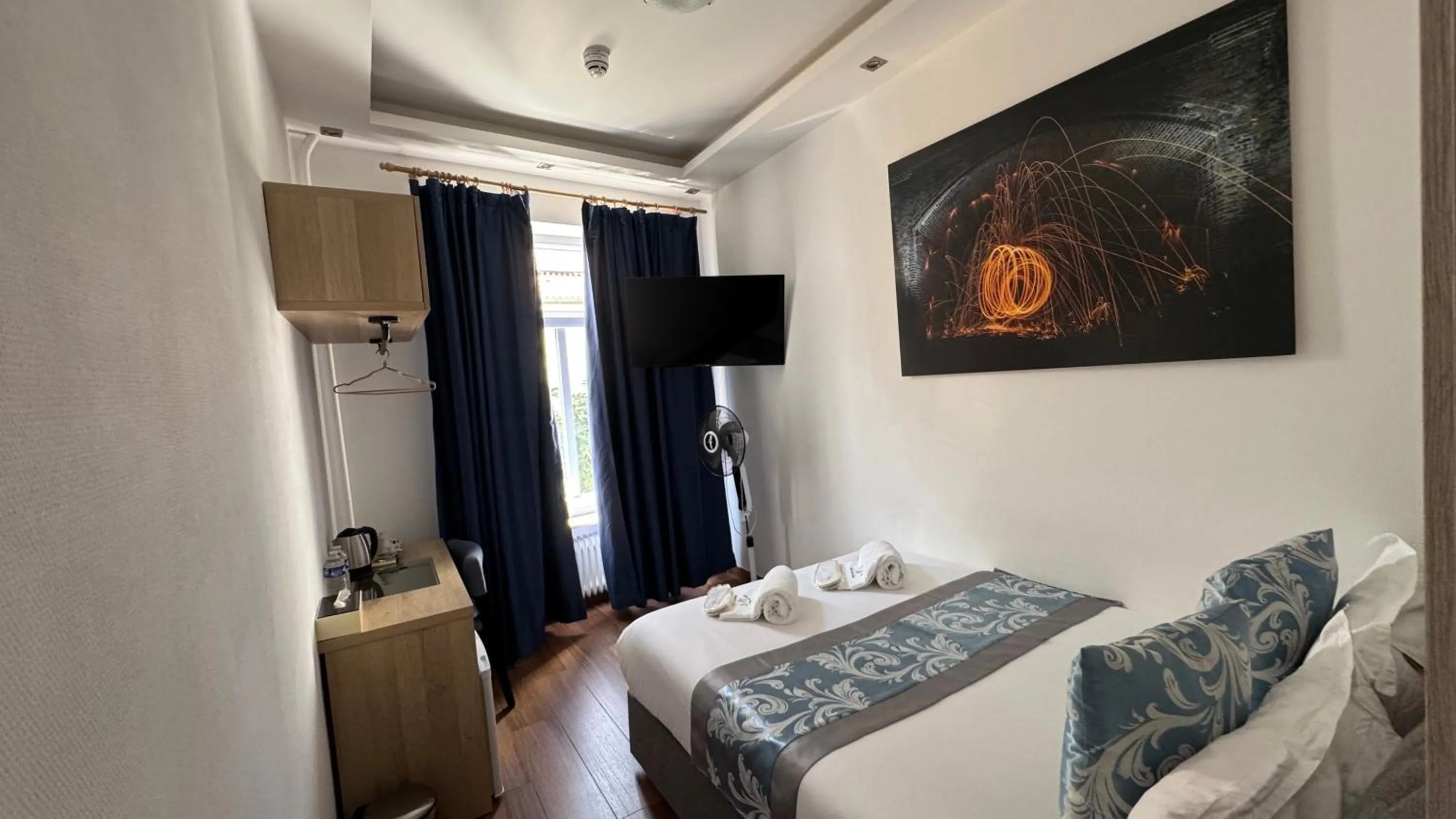 Bed in hotel whiteswan