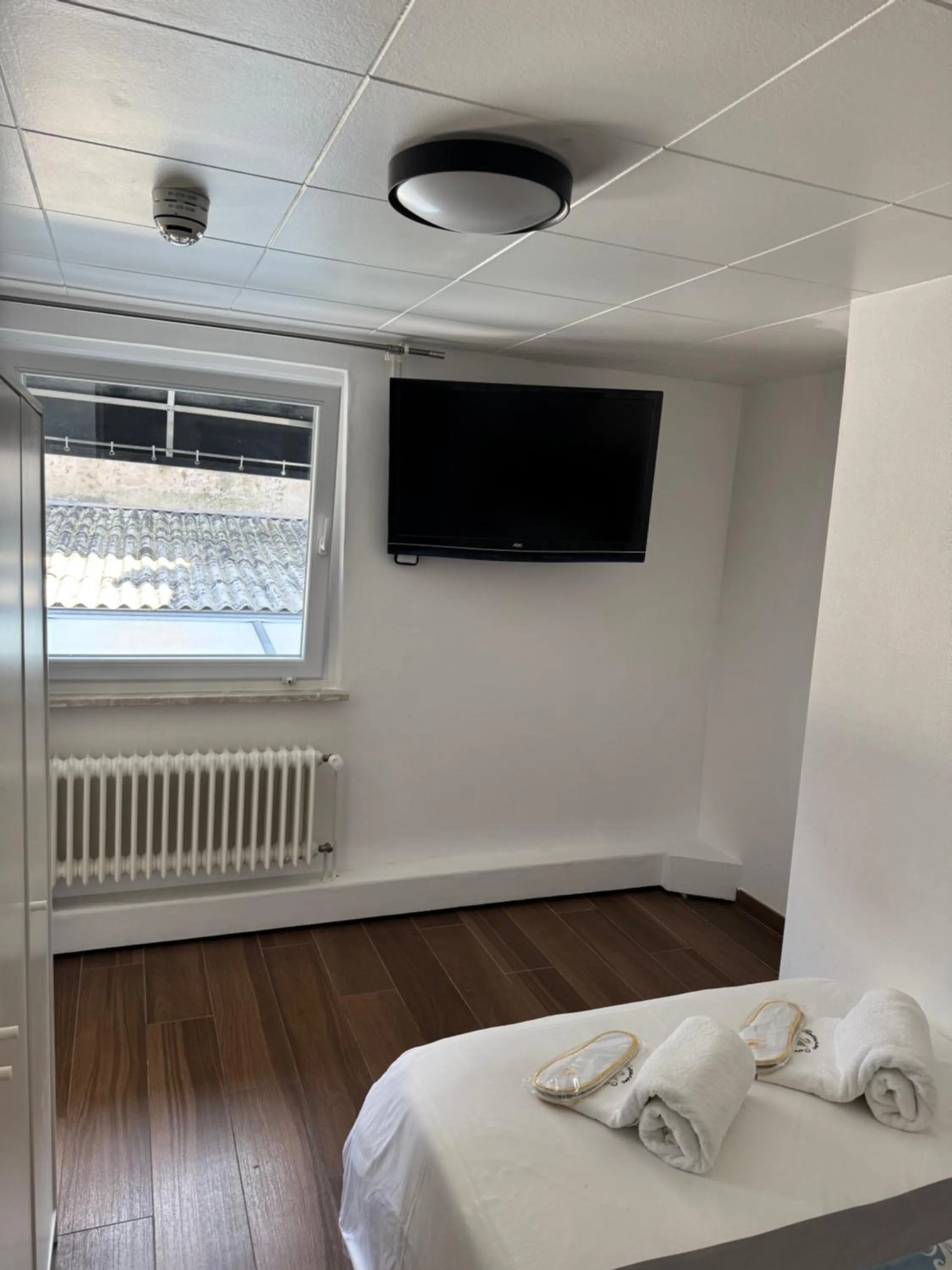 Bed in hotel whiteswan