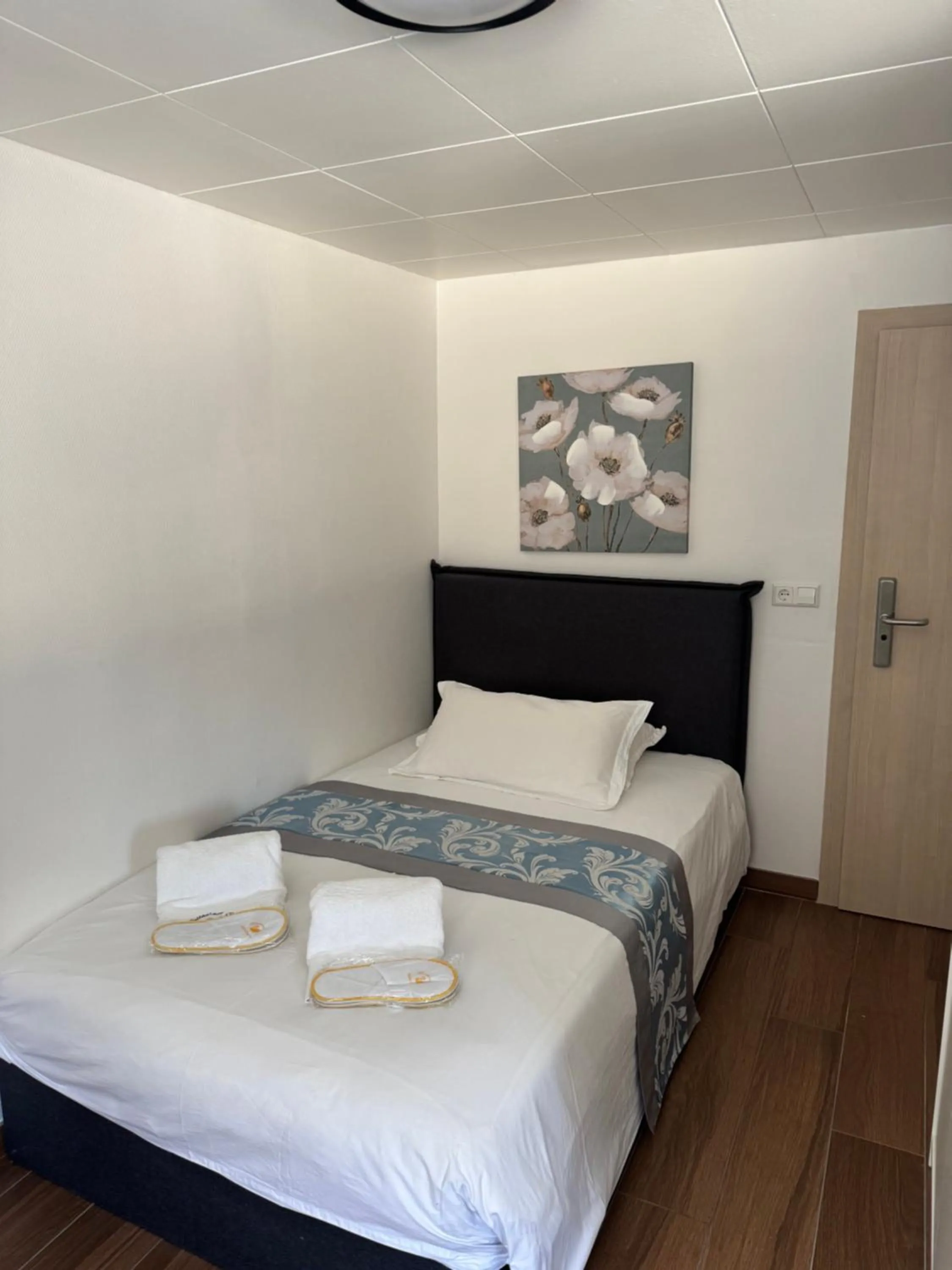 Bed in hotel whiteswan