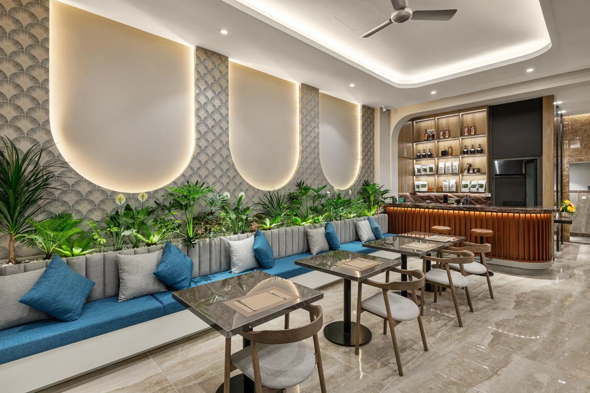 Seating area in Laputa Hotel Phú Quốc