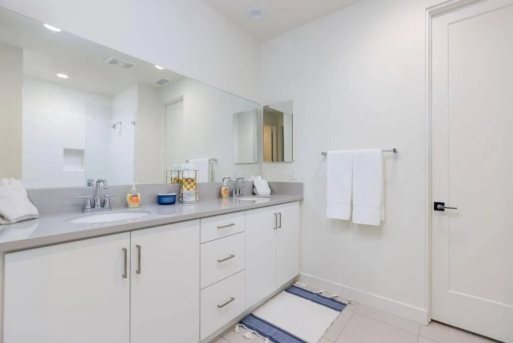 Bathroom in Near Coachella and Stagecoach Palm Springs , PGA resort Villa ,Golf, community pool, gym
