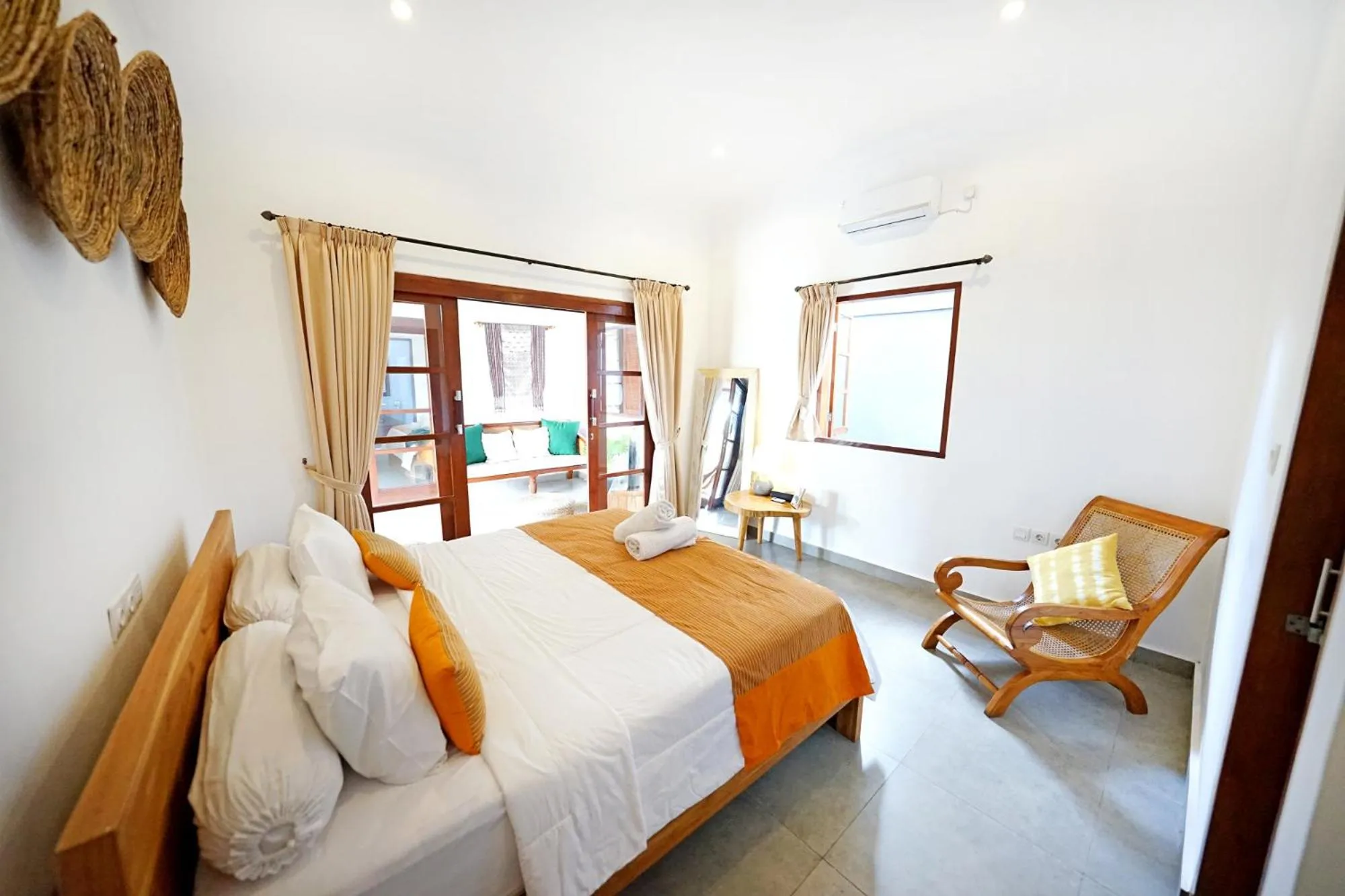 Bedroom, Bed in The Lavana Villa Kubu Life Kerobokan Seminyak (3 Bedroom Villa)