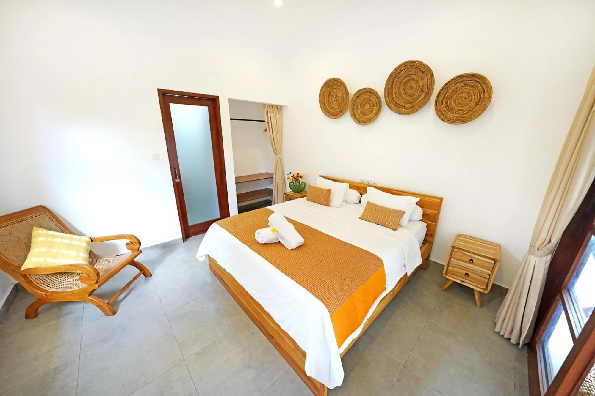 Bedroom, Bed in The Lavana Villa Kubu Life Kerobokan Seminyak (3 Bedroom Villa)