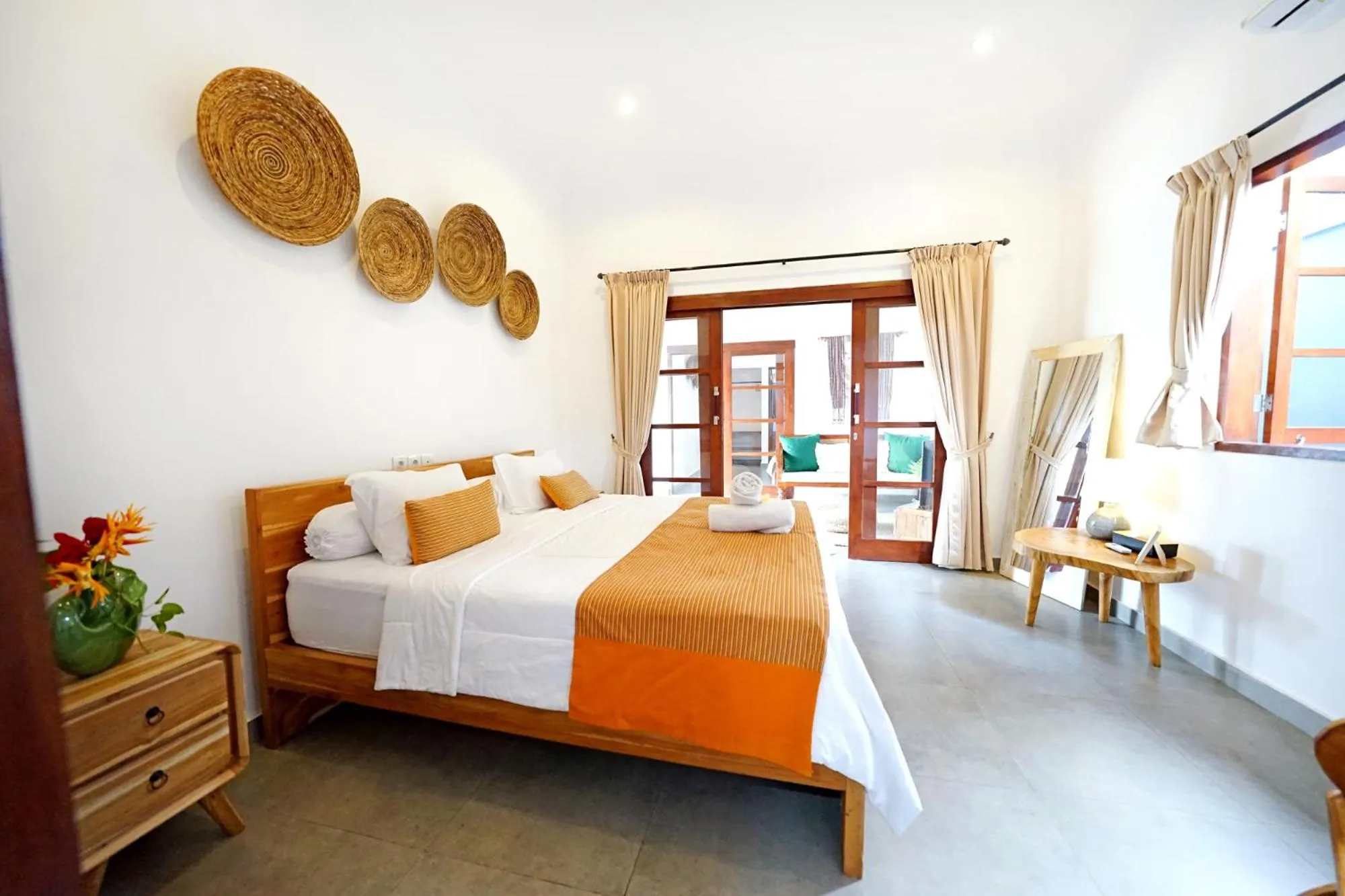 Bedroom, Bed in The Lavana Villa Kubu Life Kerobokan Seminyak (3 Bedroom Villa)