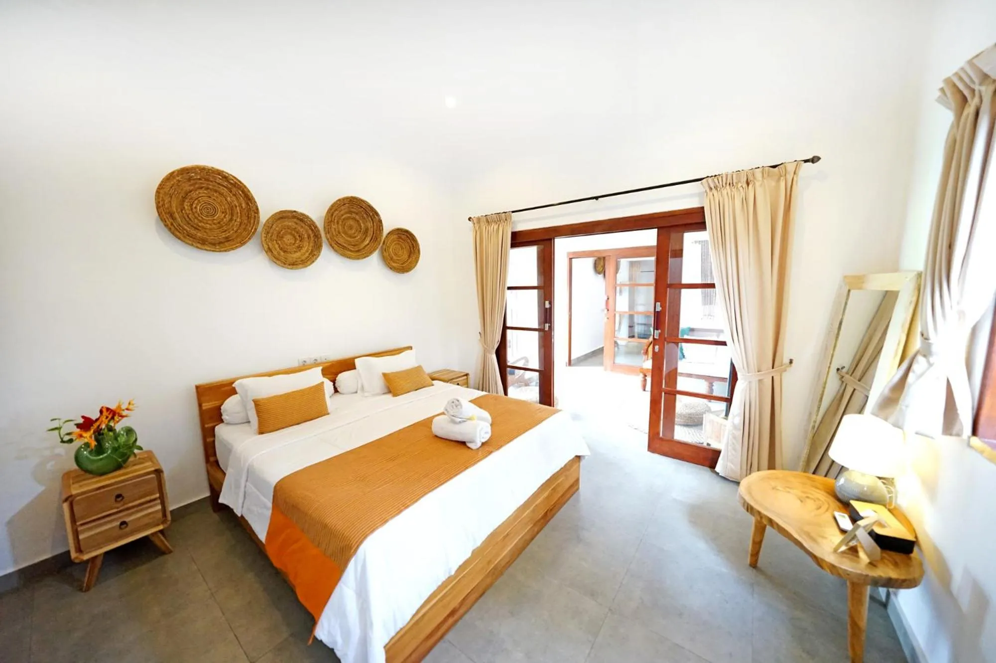 Bedroom, Bed in The Lavana Villa Kubu Life Kerobokan Seminyak (3 Bedroom Villa)