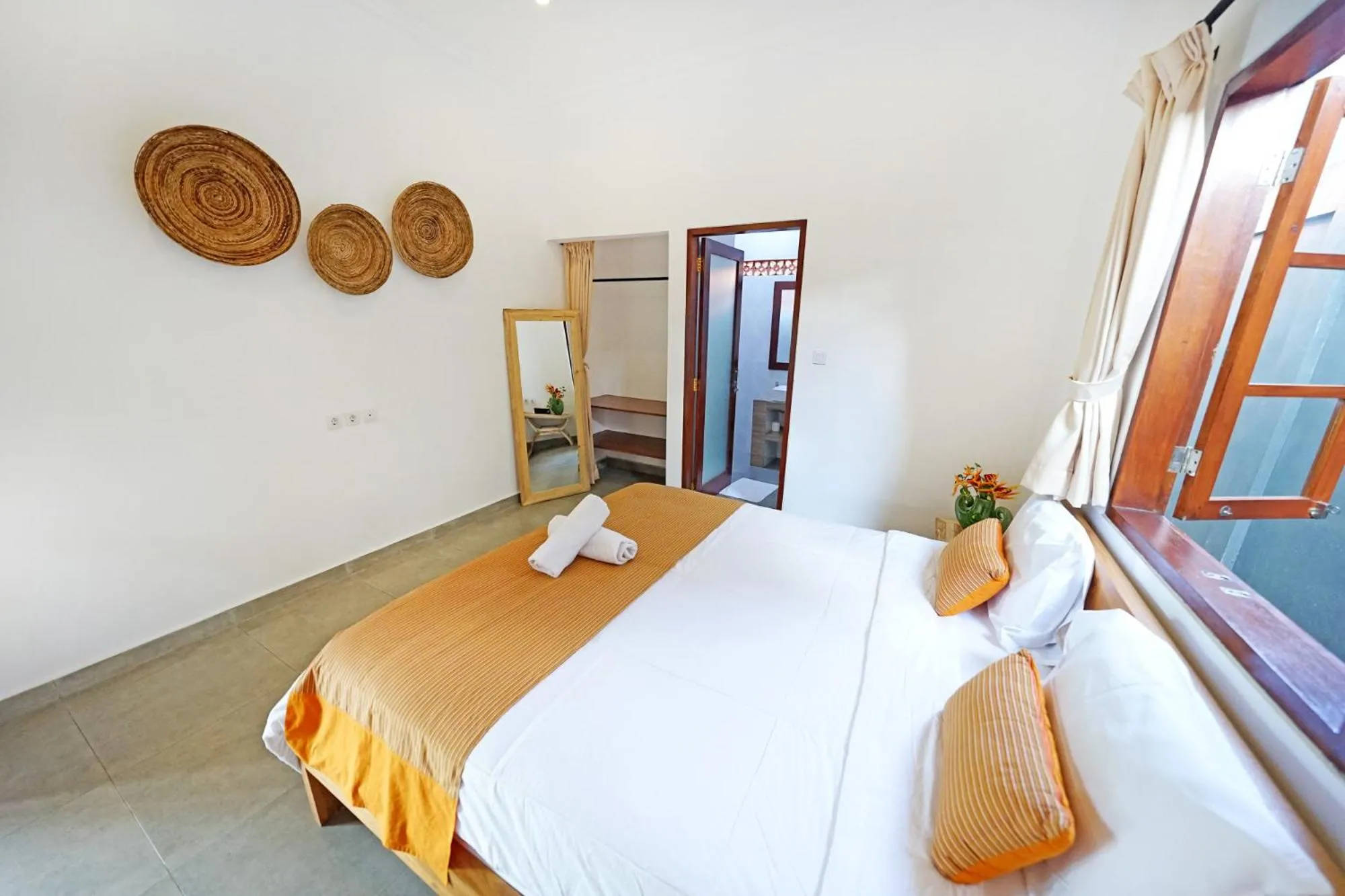 Bedroom, Bed in The Lavana Villa Kubu Life Kerobokan Seminyak (3 Bedroom Villa)