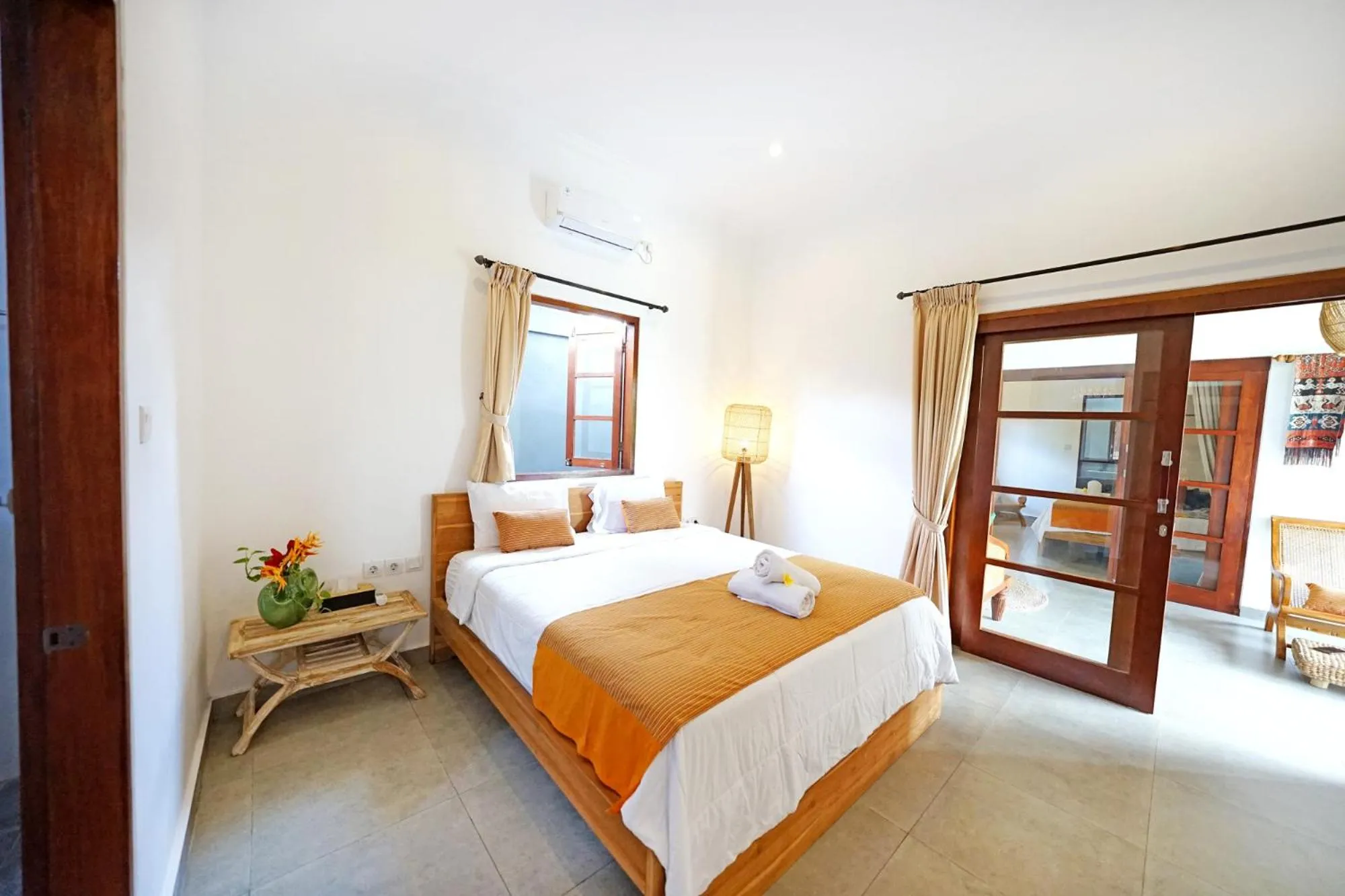 Bedroom, Bed in The Lavana Villa Kubu Life Kerobokan Seminyak (3 Bedroom Villa)