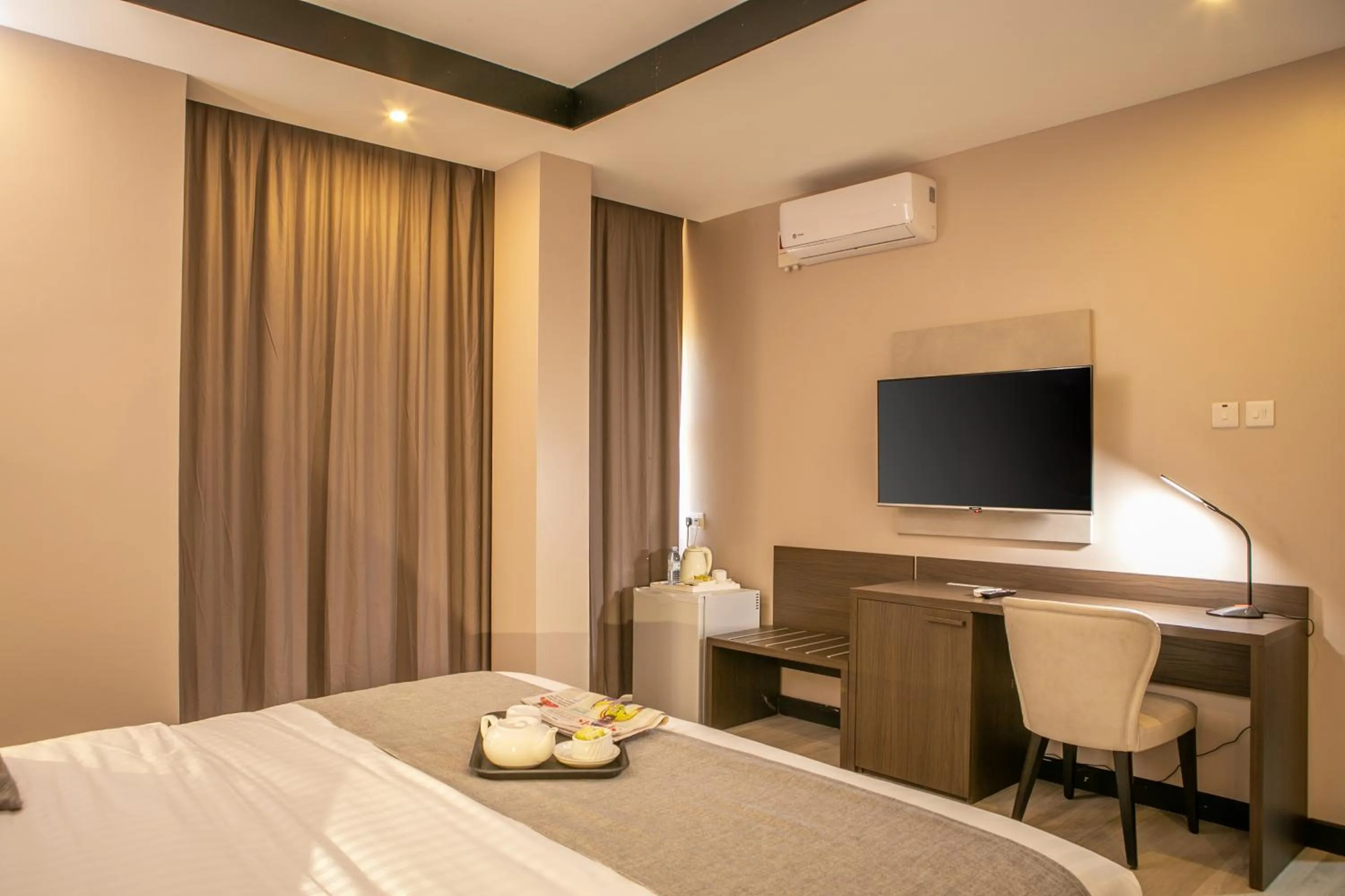 Bed in Source of The Nile Hotel- Namanve Branch