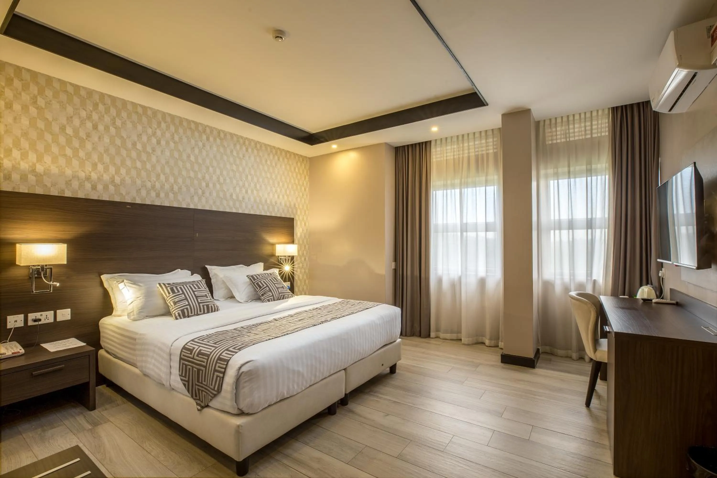 Bed in Source of The Nile Hotel- Namanve Branch