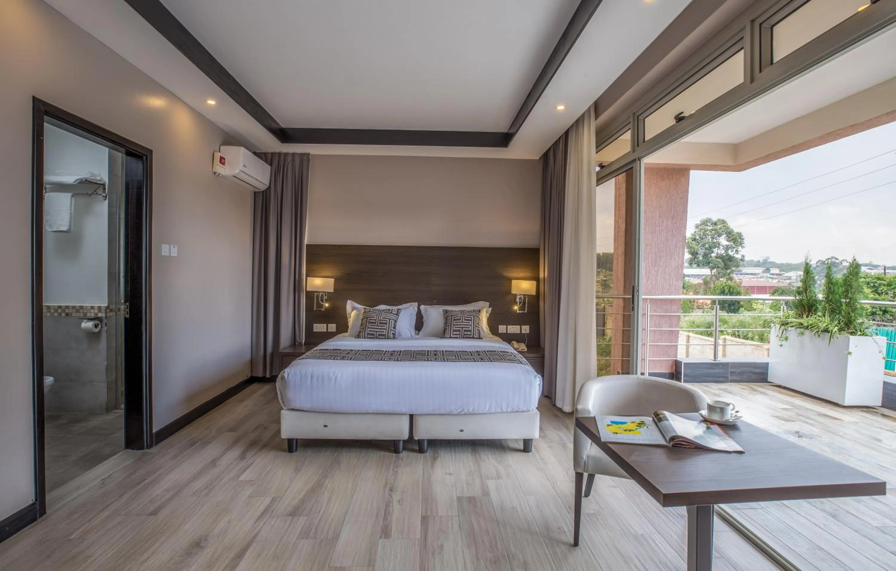 Patio, Bed in Source of The Nile Hotel- Namanve Branch