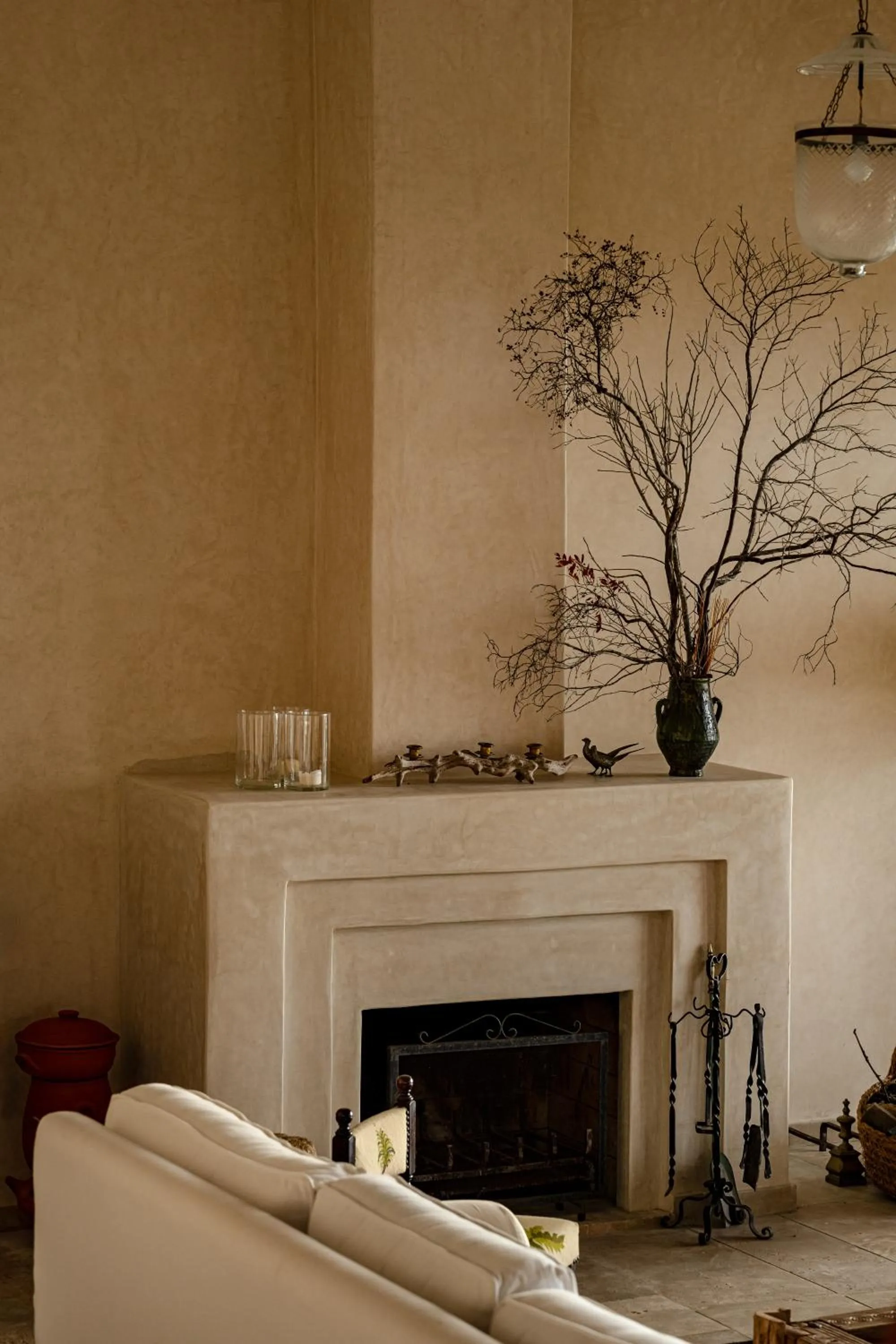 fireplace in La Fiermontina Ocean