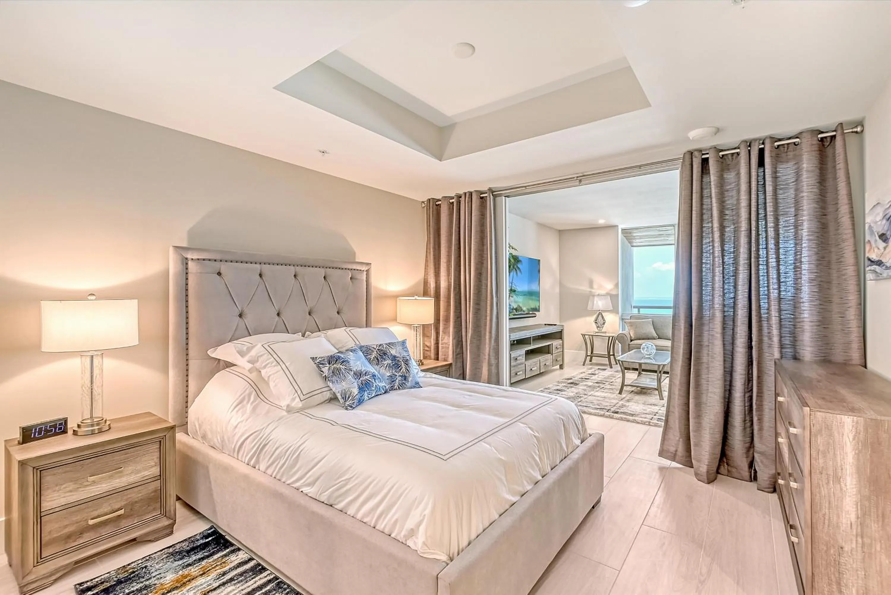 Bed in Ten35 Seaside Rentals