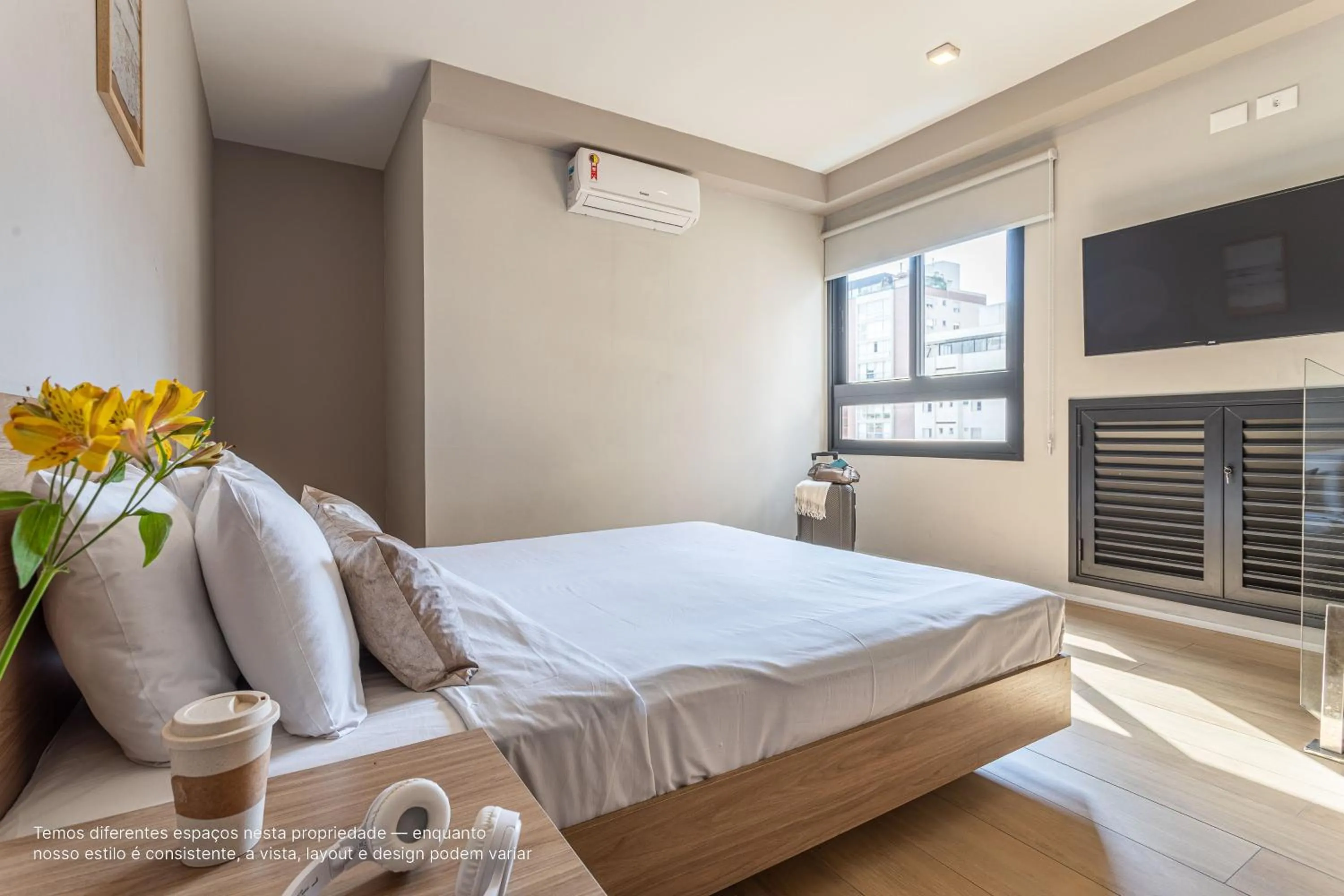 Photo of the whole room, Bed in Next AW Franca by Viva - Prédio novo ao lado da Av Paulista