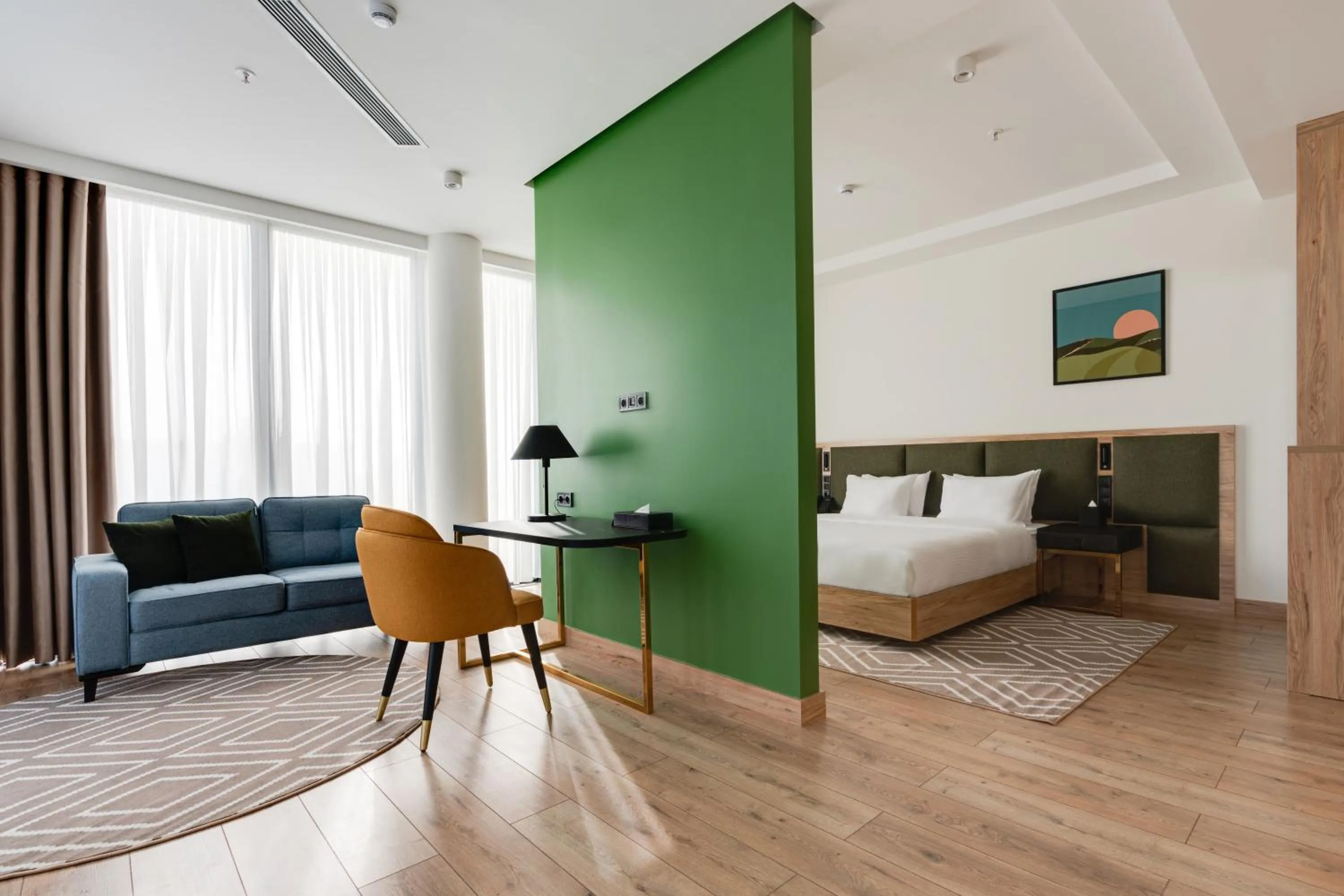 Photo of the whole room, Bed in THE ELEMENTS HOTEL