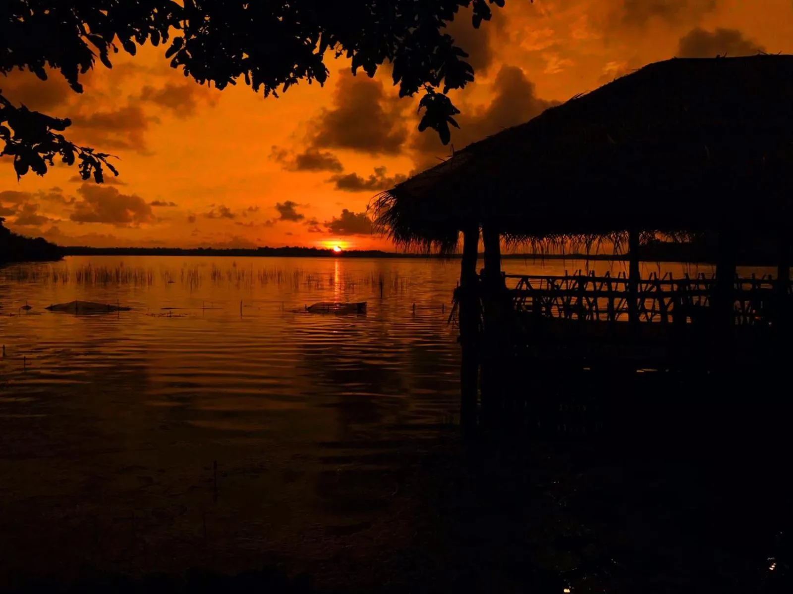 Sunrise in Lake Resort Bolgoda