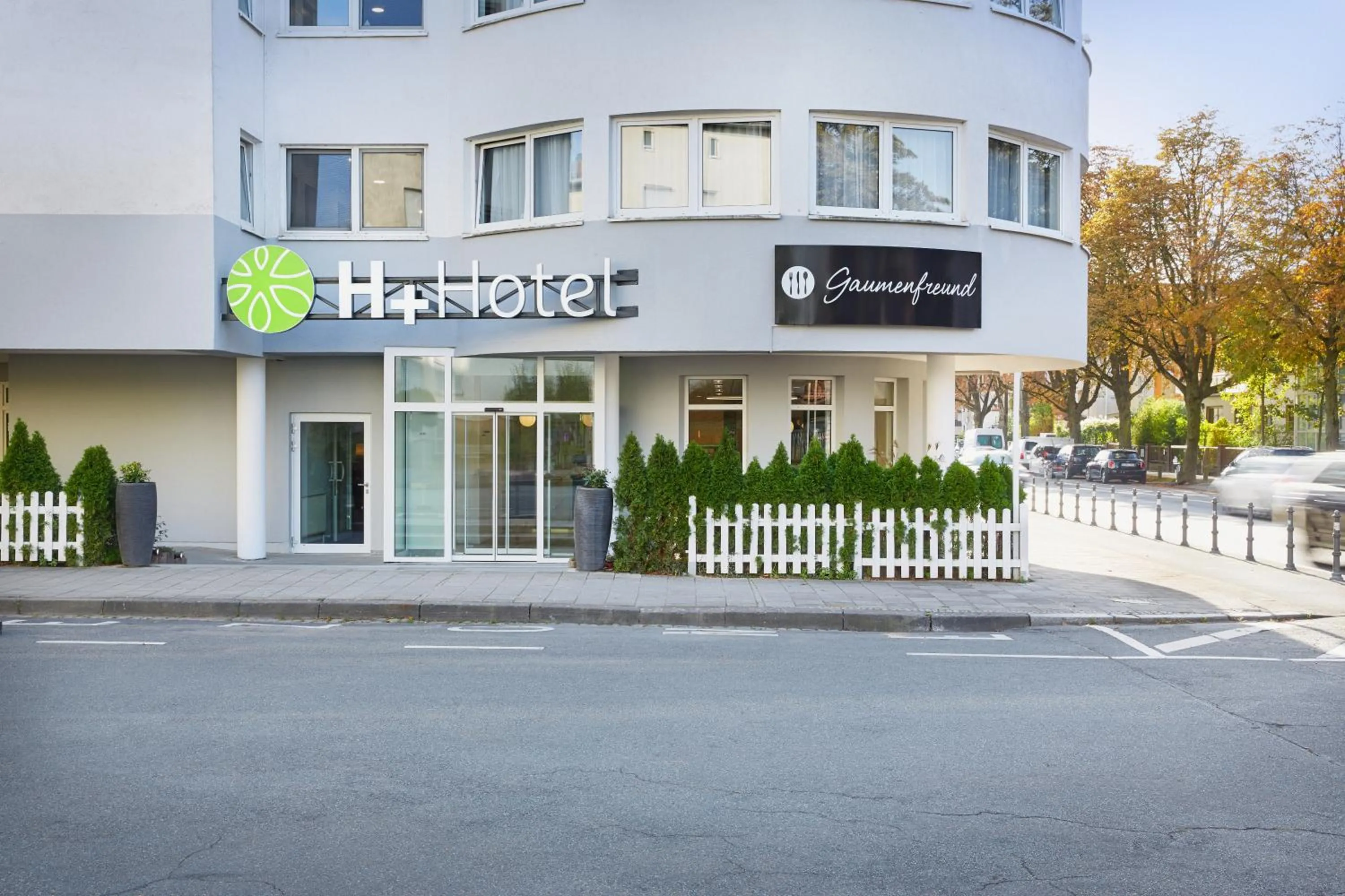 Property building in H+ Hotel Darmstadt