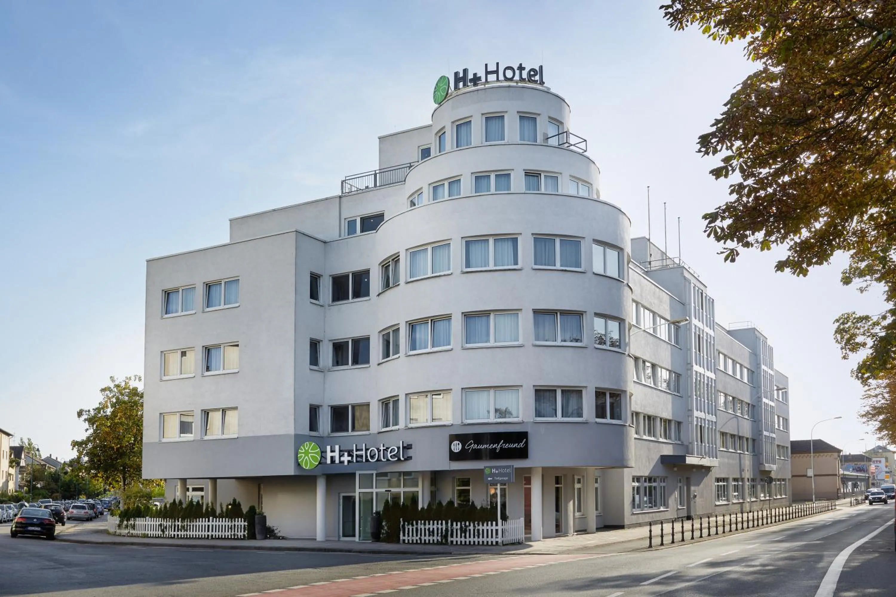 Property building in H+ Hotel Darmstadt