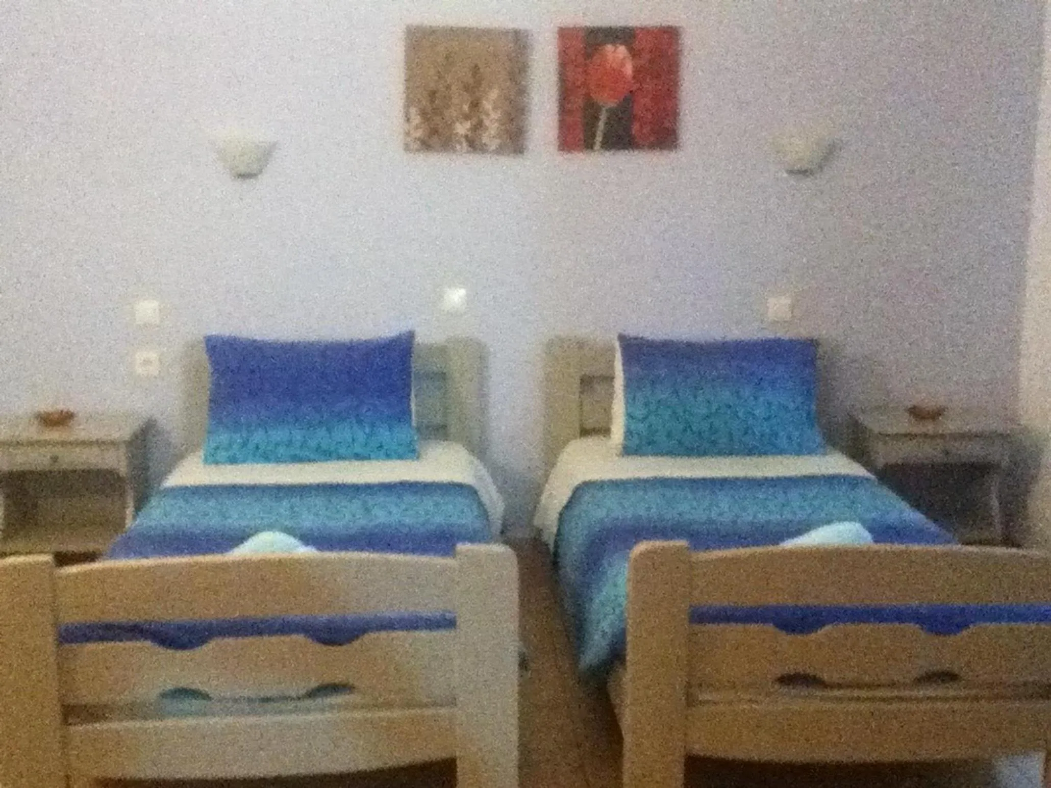 Bed in Galini Pension