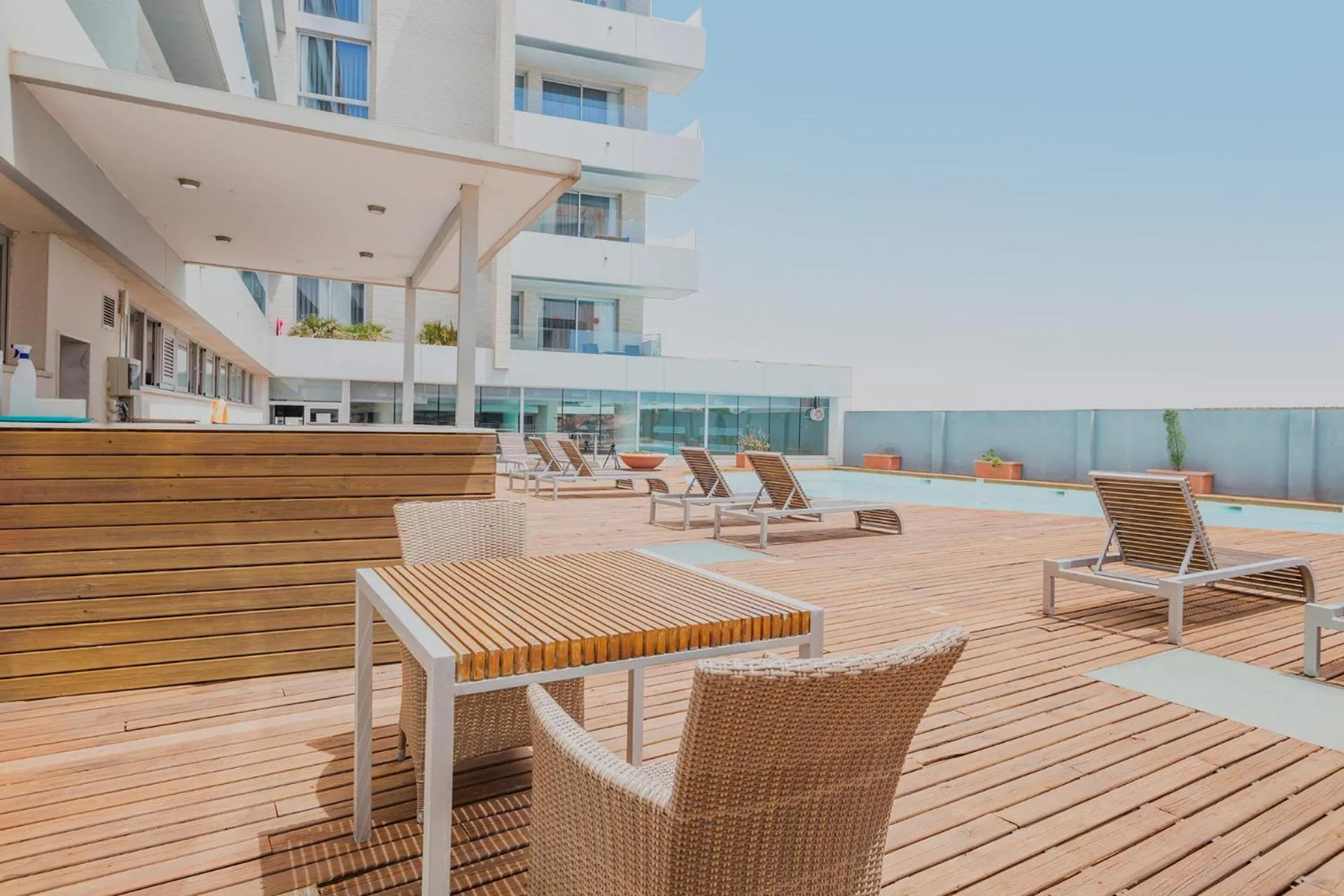 Swimming pool in Hotel Balneario Playa de Comarruga