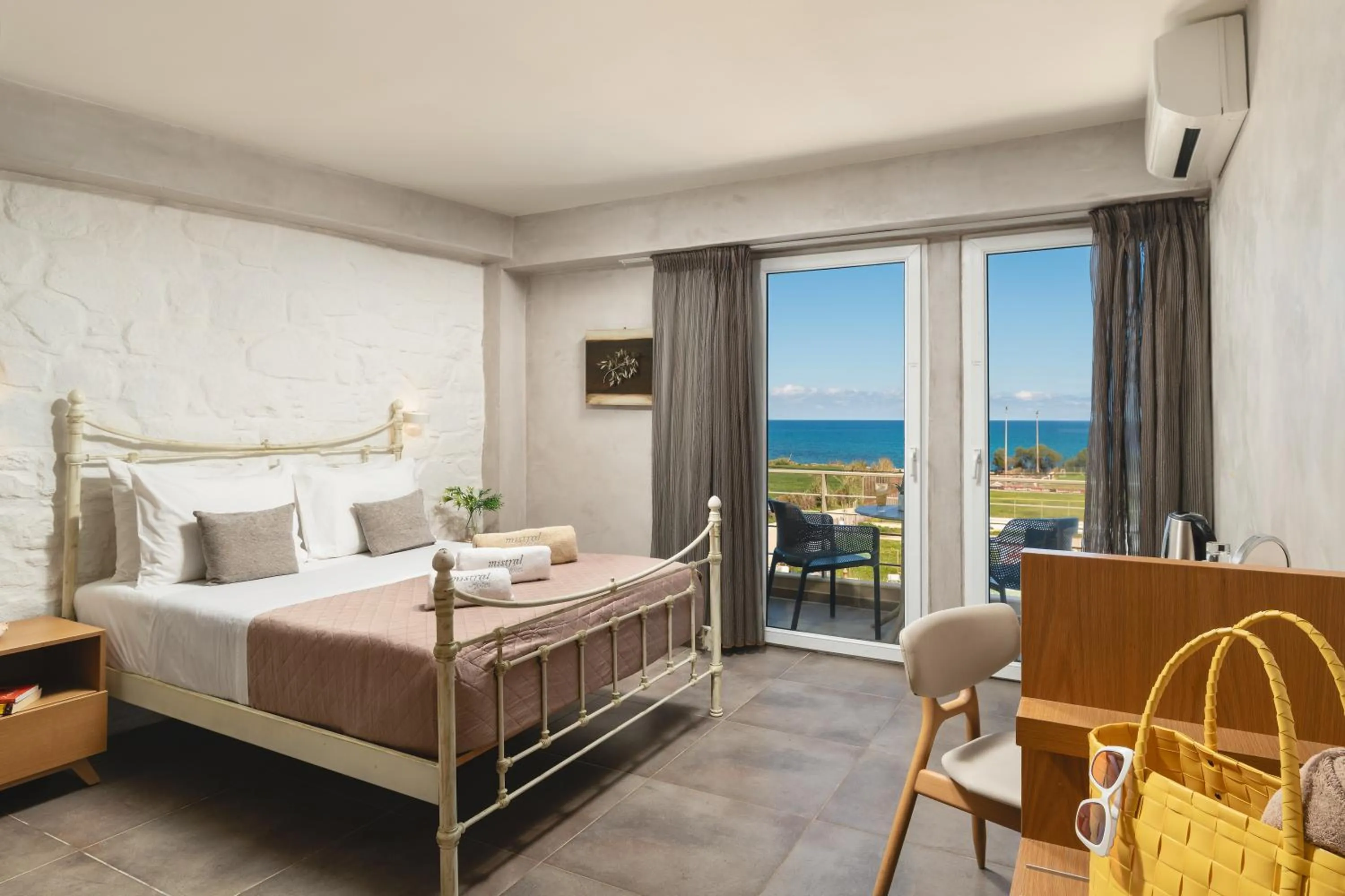 View (from property/room), Bed in Mistral Hotel - For Solo Travelers