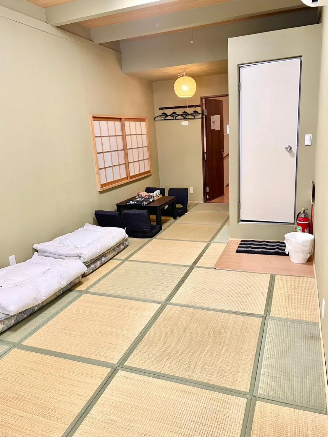 Bed in Wafu Ryokan Uehonmachi