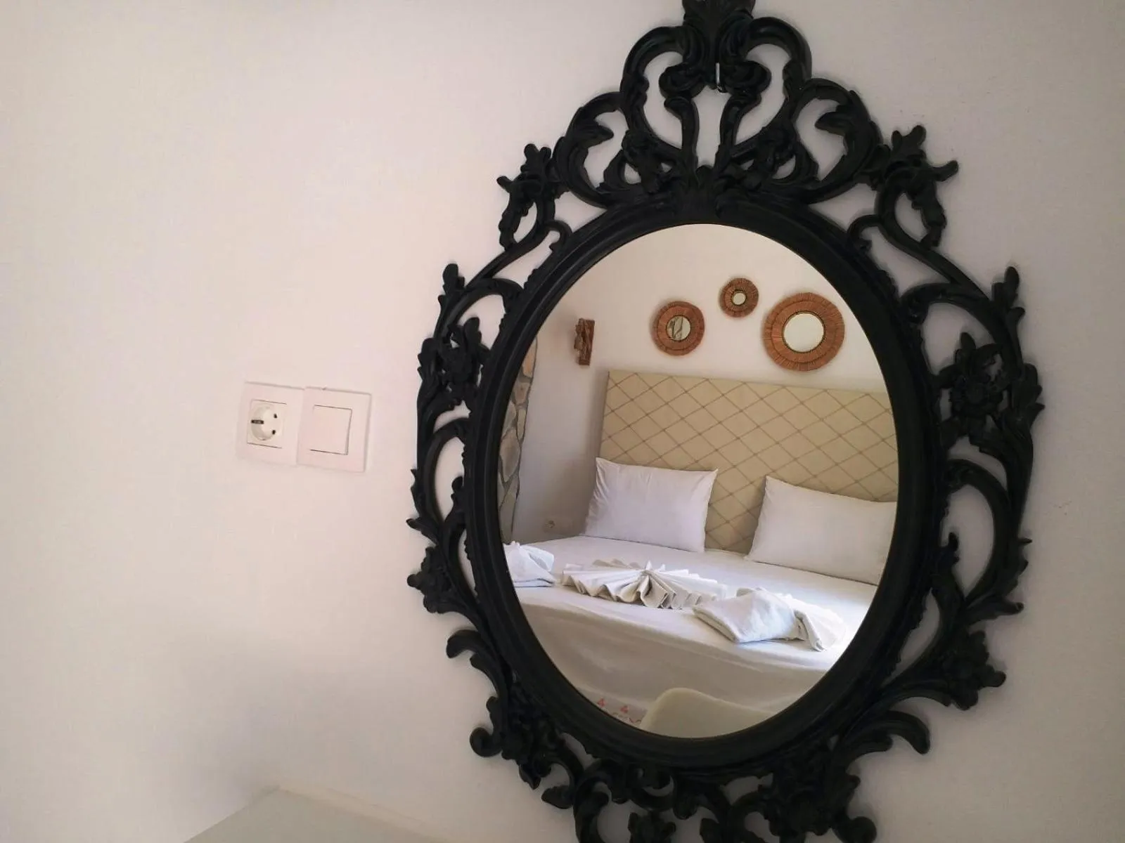 Bed in Atalos Suites