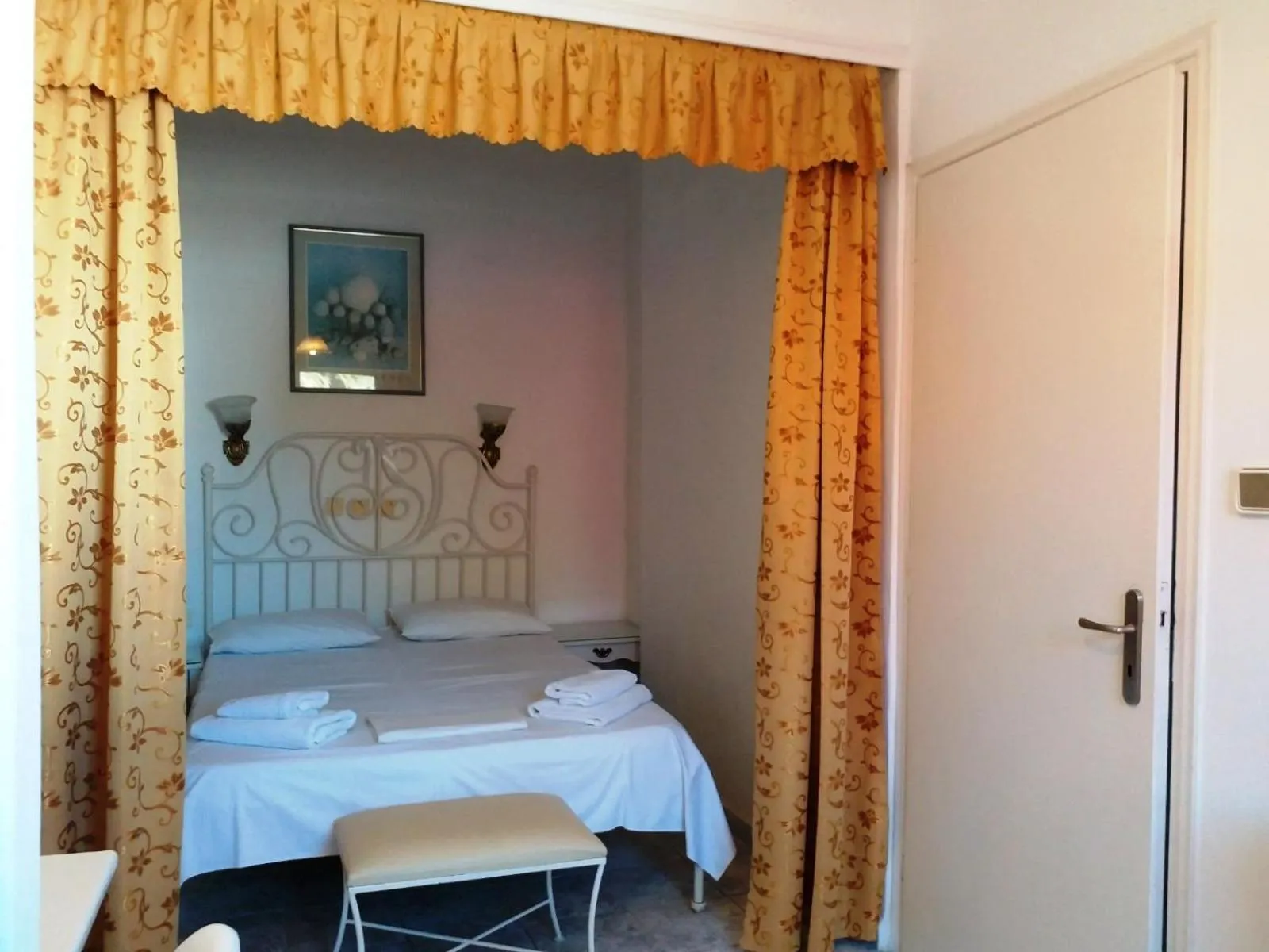 Bed in Atalos Suites