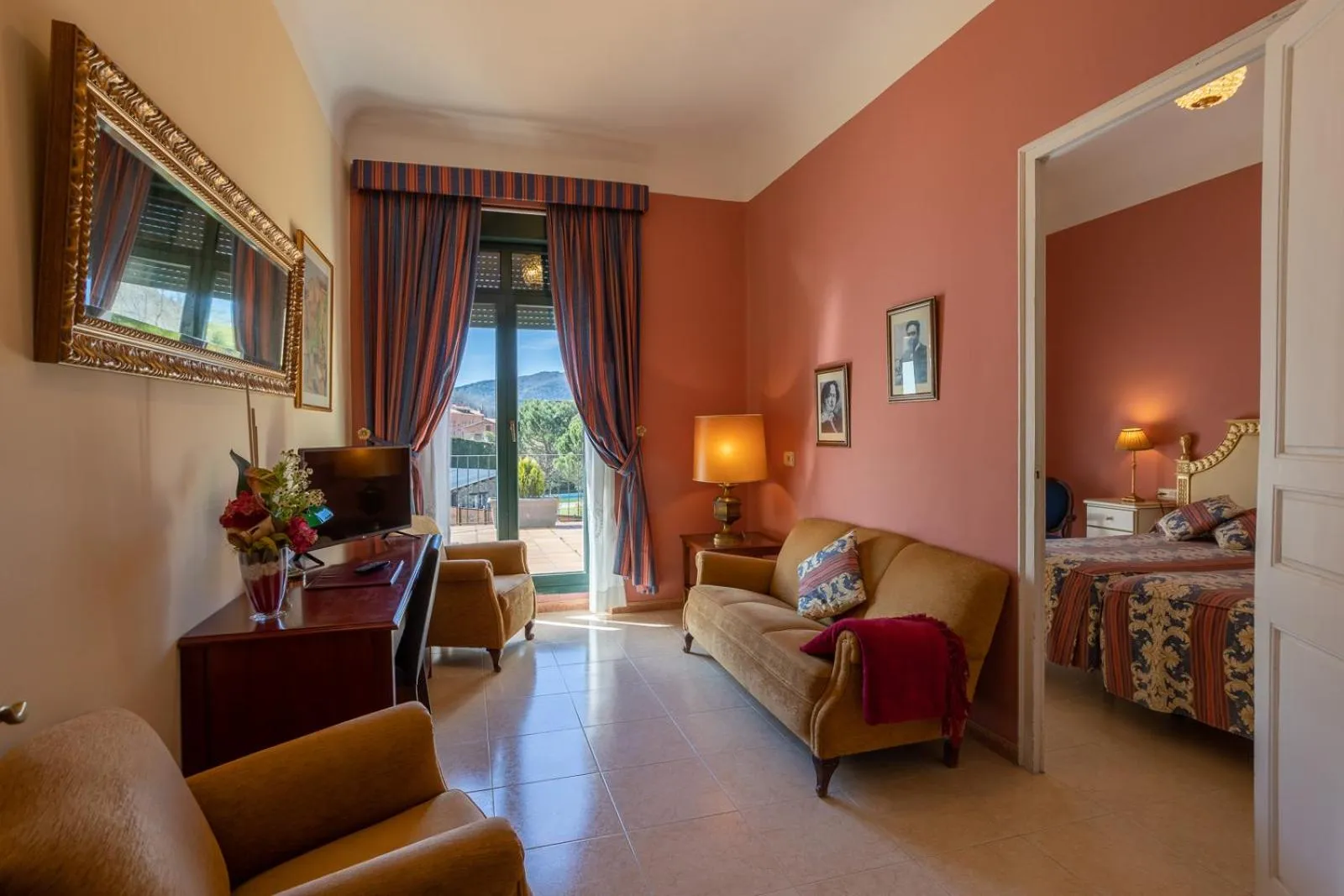 Seating area in Hotel de Camprodón